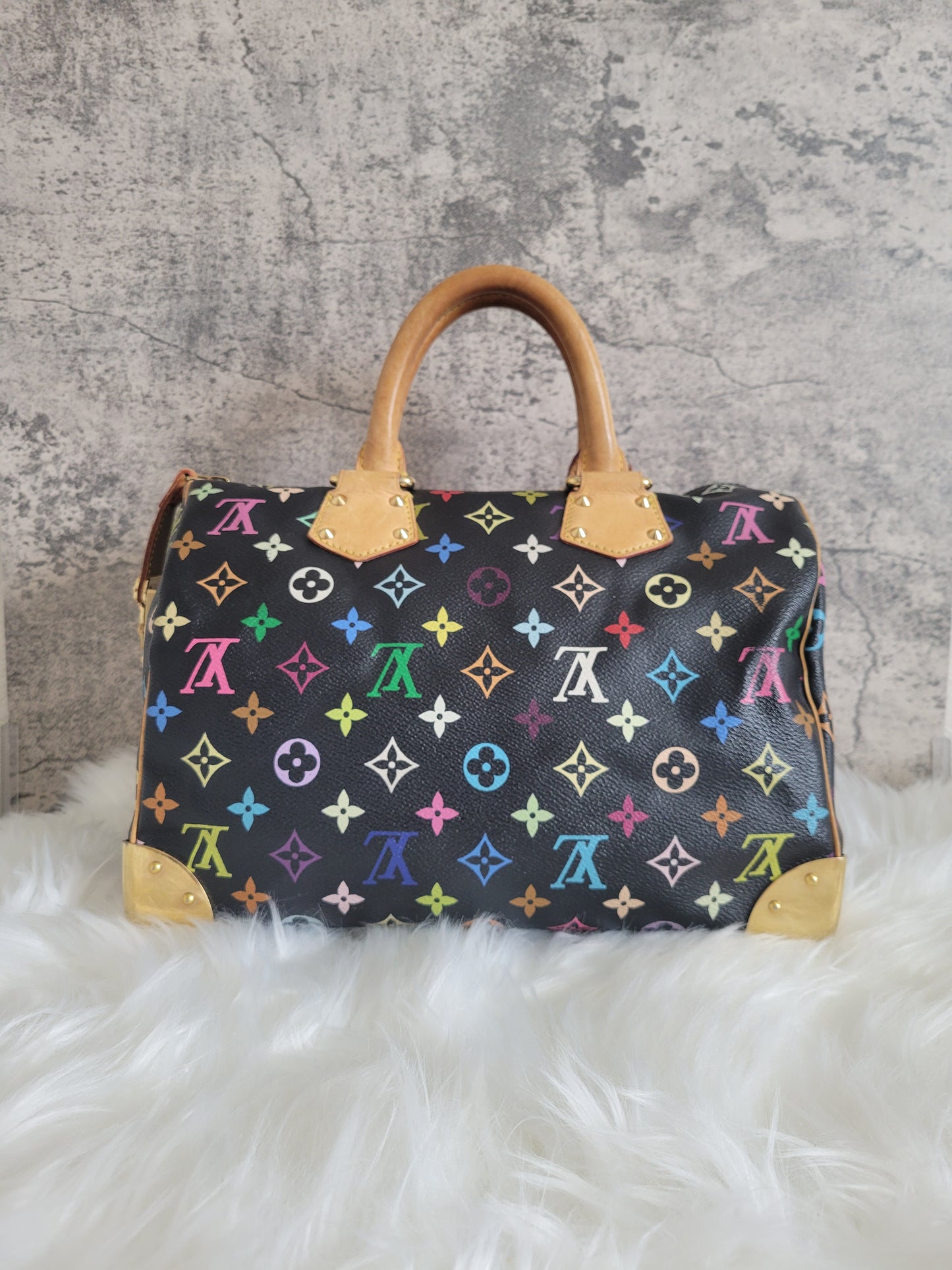 RARE Louis Vuitton X Takashi Murakami Multicolor Speedy 30