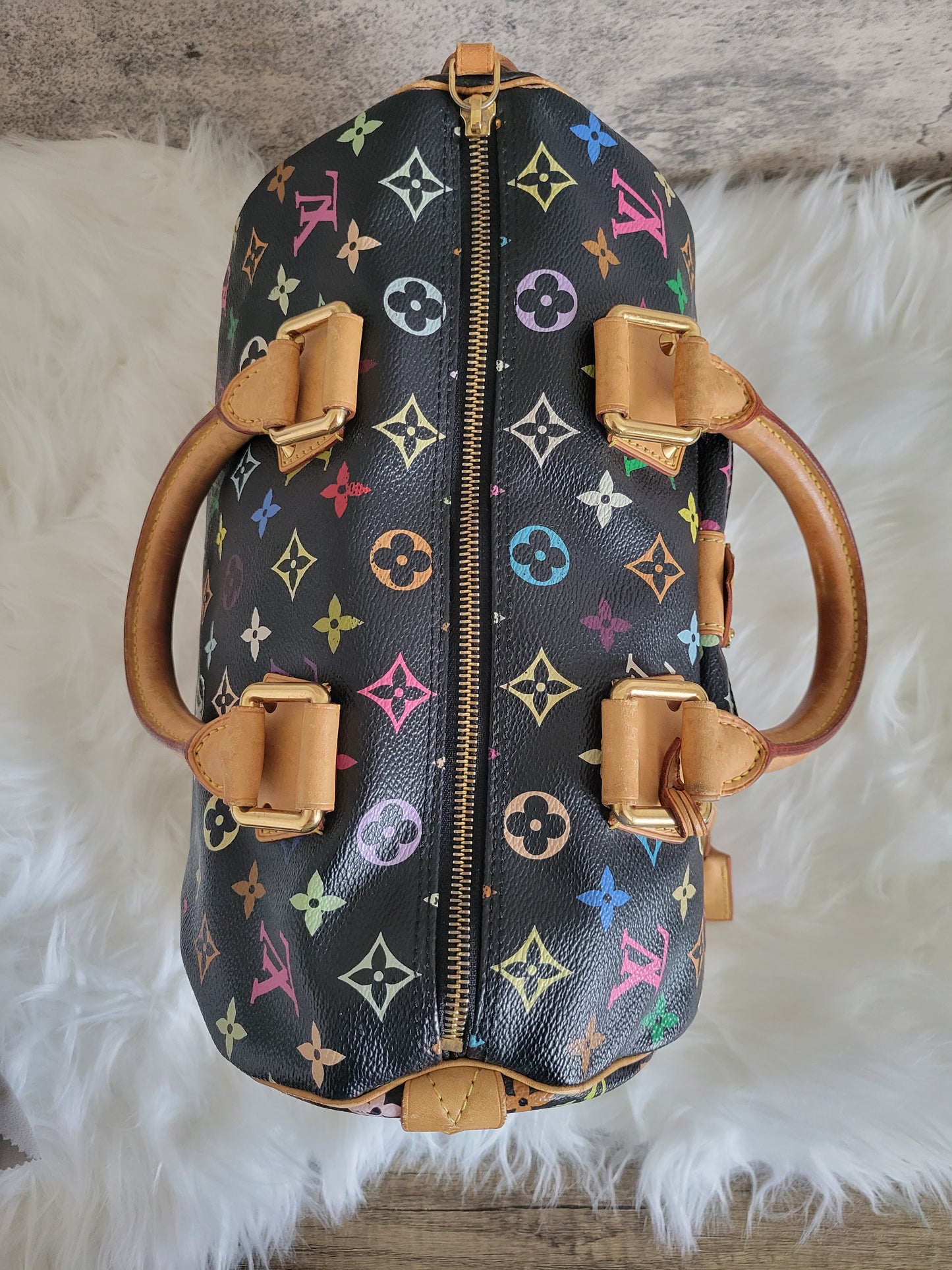RARE Louis Vuitton X Takashi Murakami Multicolor Speedy 30