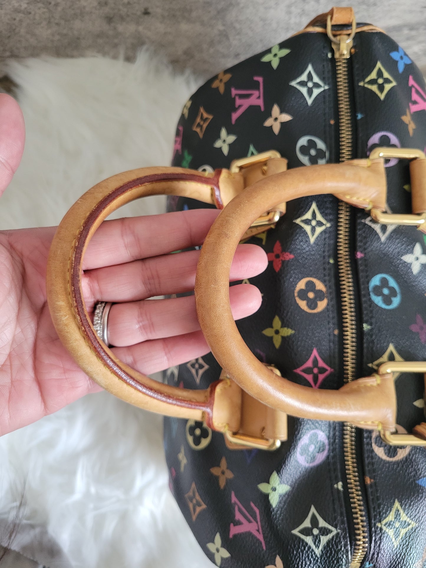 RARE Louis Vuitton X Takashi Murakami Multicolor Speedy 30