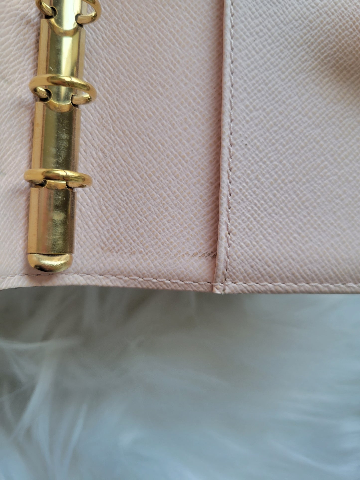RARE Louis Vuitton Koala Pink Monogram Small Ring Agenda PM Passport Wallet