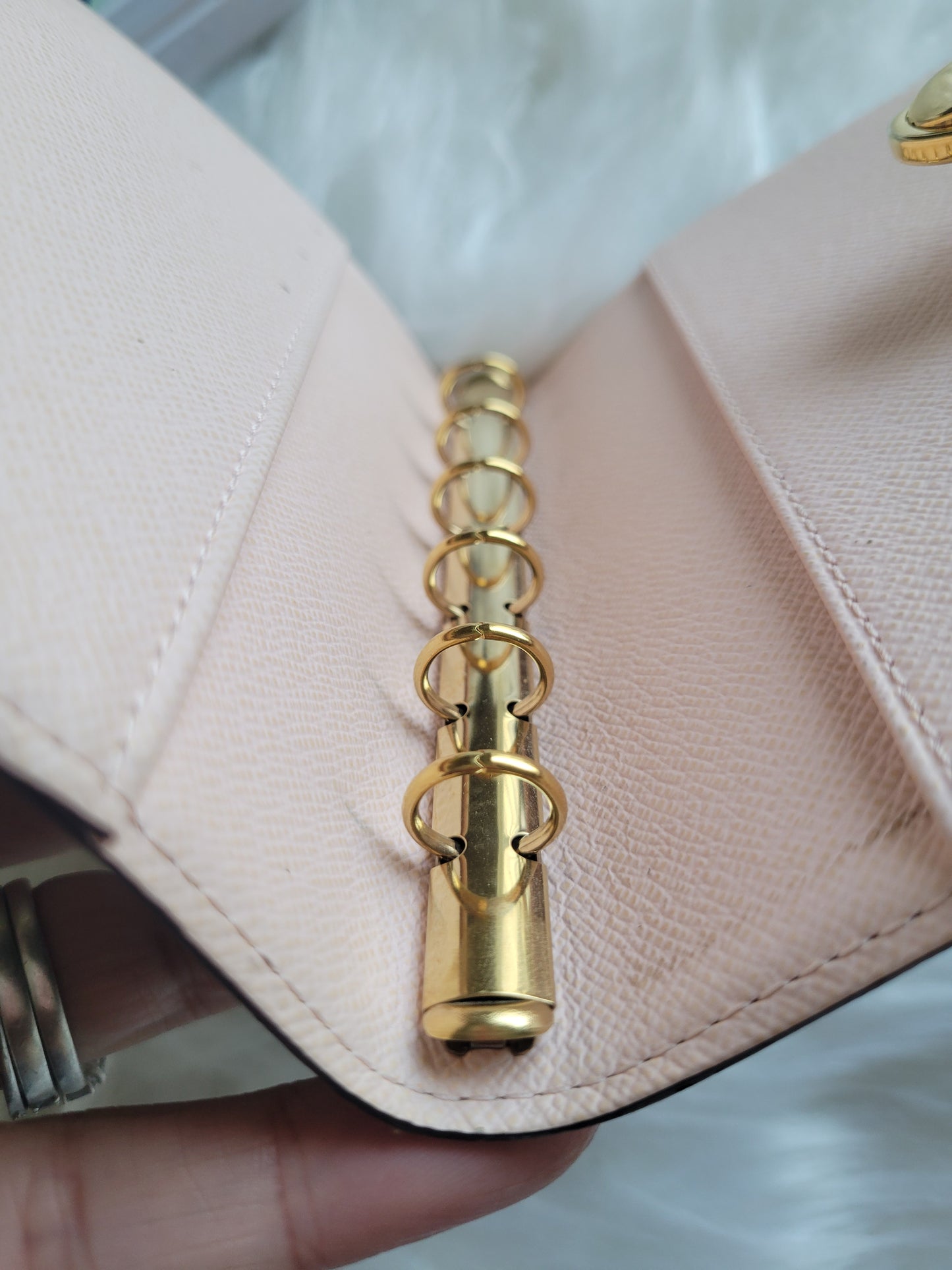 RARE Louis Vuitton Koala Pink Monogram Small Ring Agenda PM Passport Wallet
