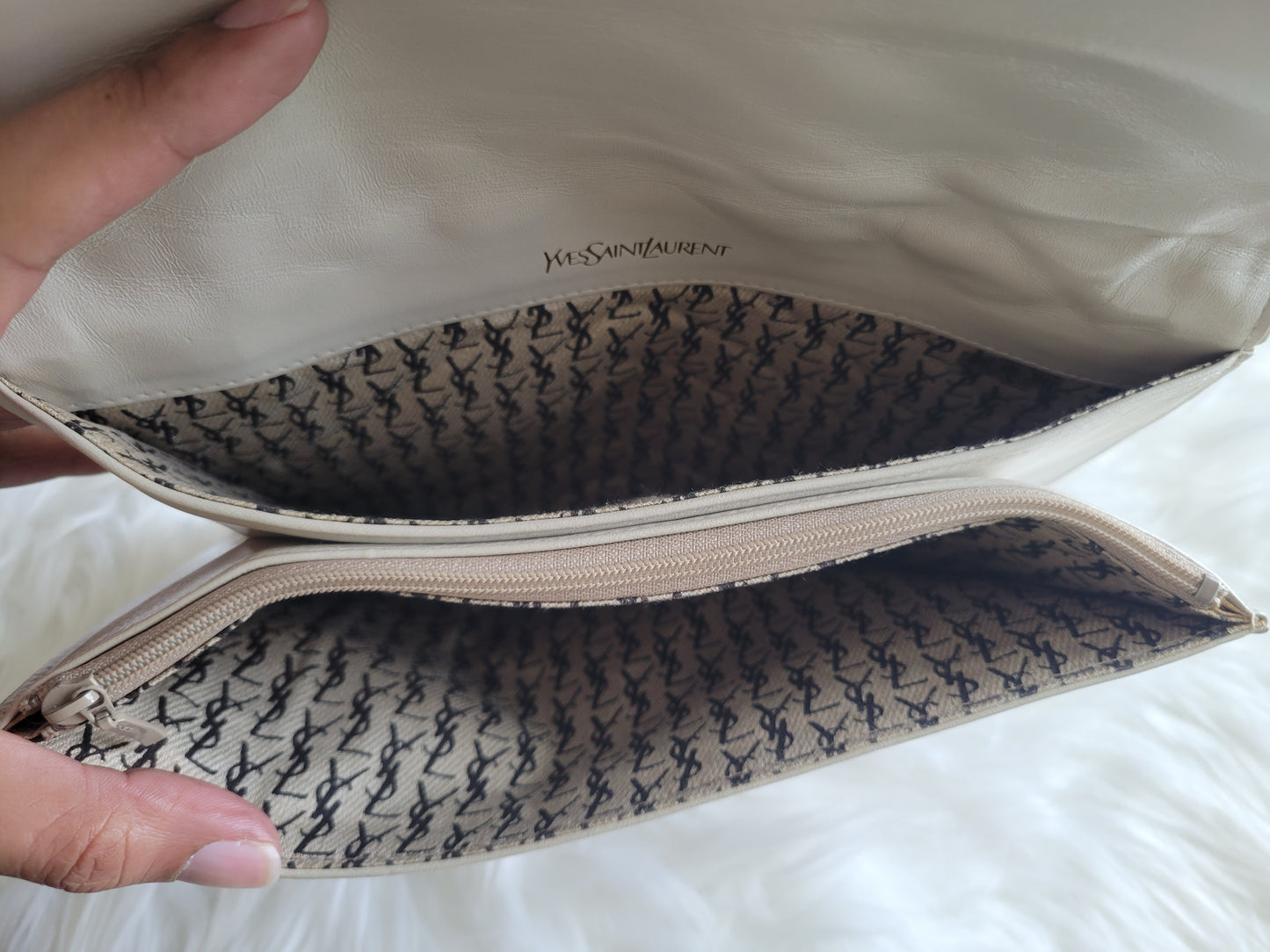 YSL Vintage Leather Clutch