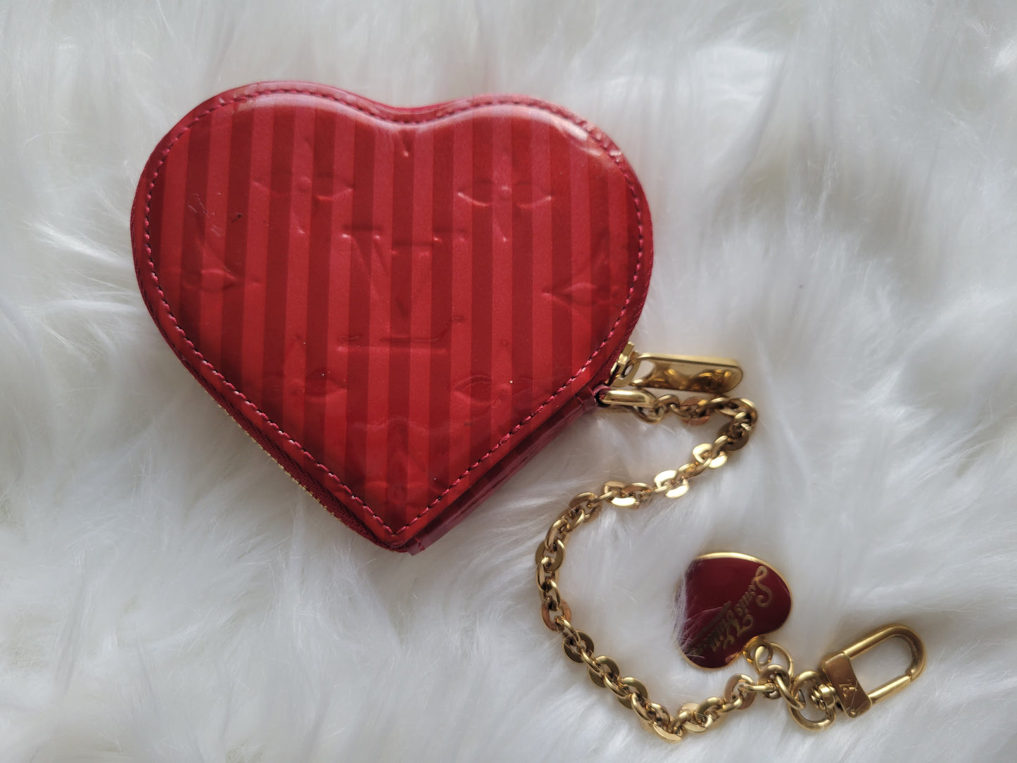 Louis Vuitton Limited Edition Rayures Heart Coin Purse