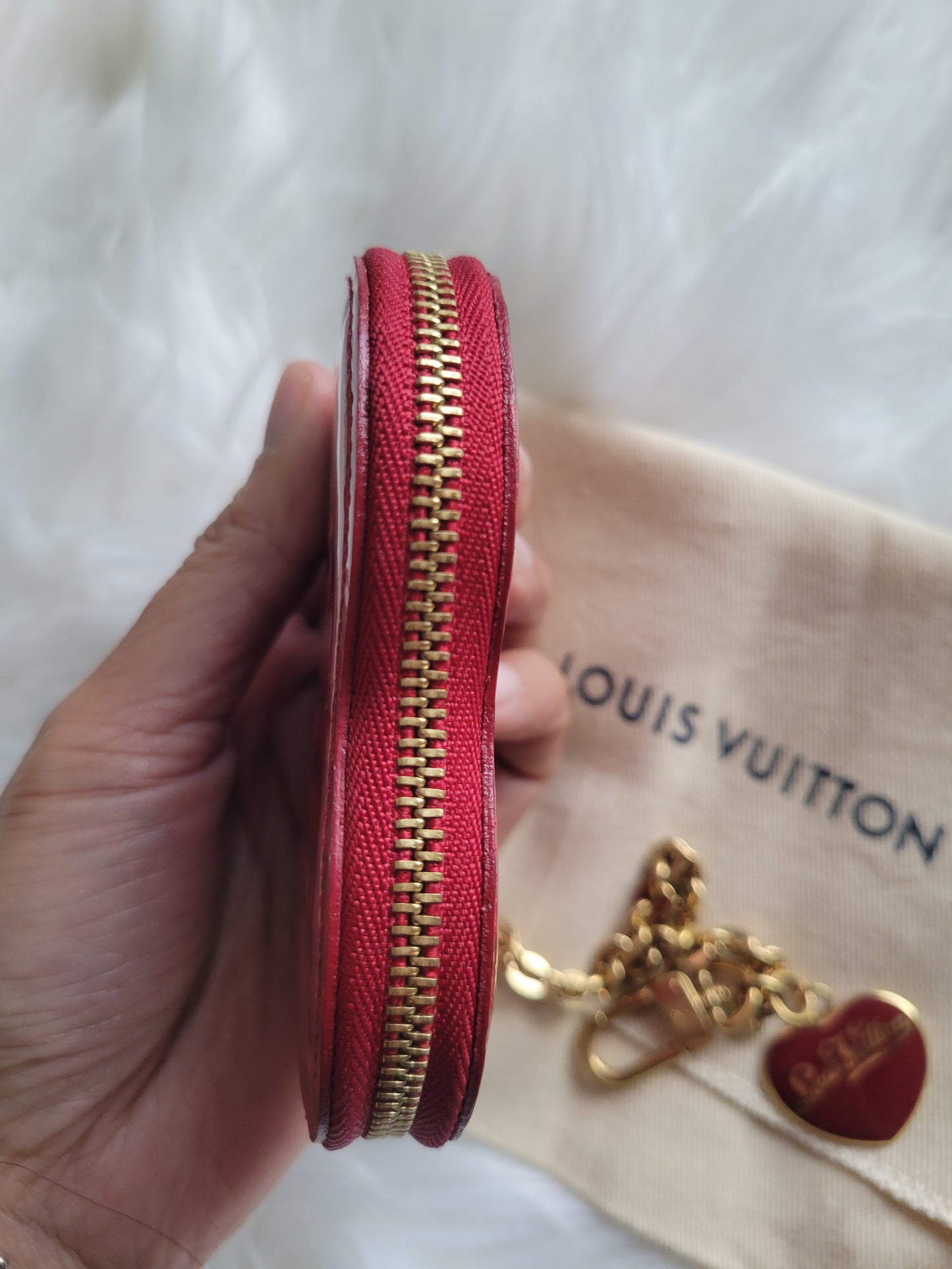 Louis Vuitton Limited Edition Rayures Heart Coin Purse