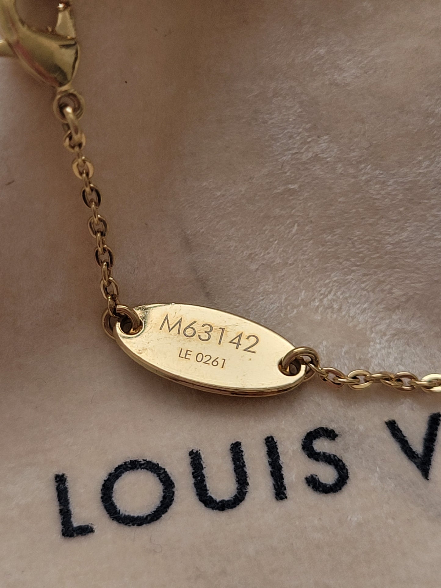 Louis Vuitton Two Tone Nanogram Bracelet