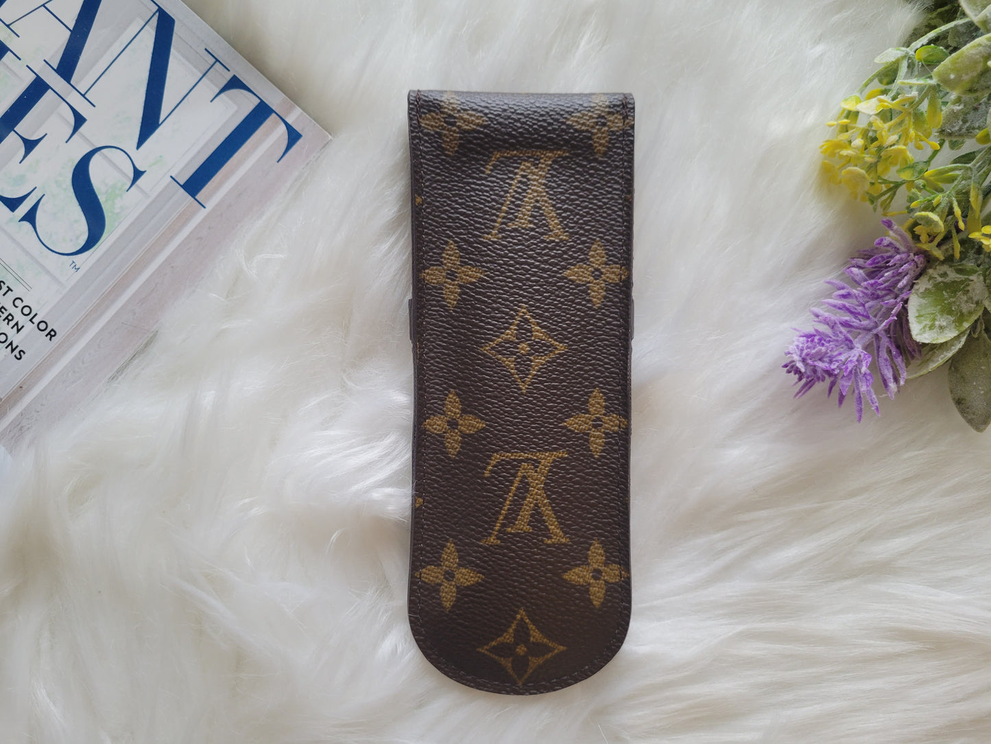 Louis Vuitton Etui Stylo Monogram Pen Pencil Case