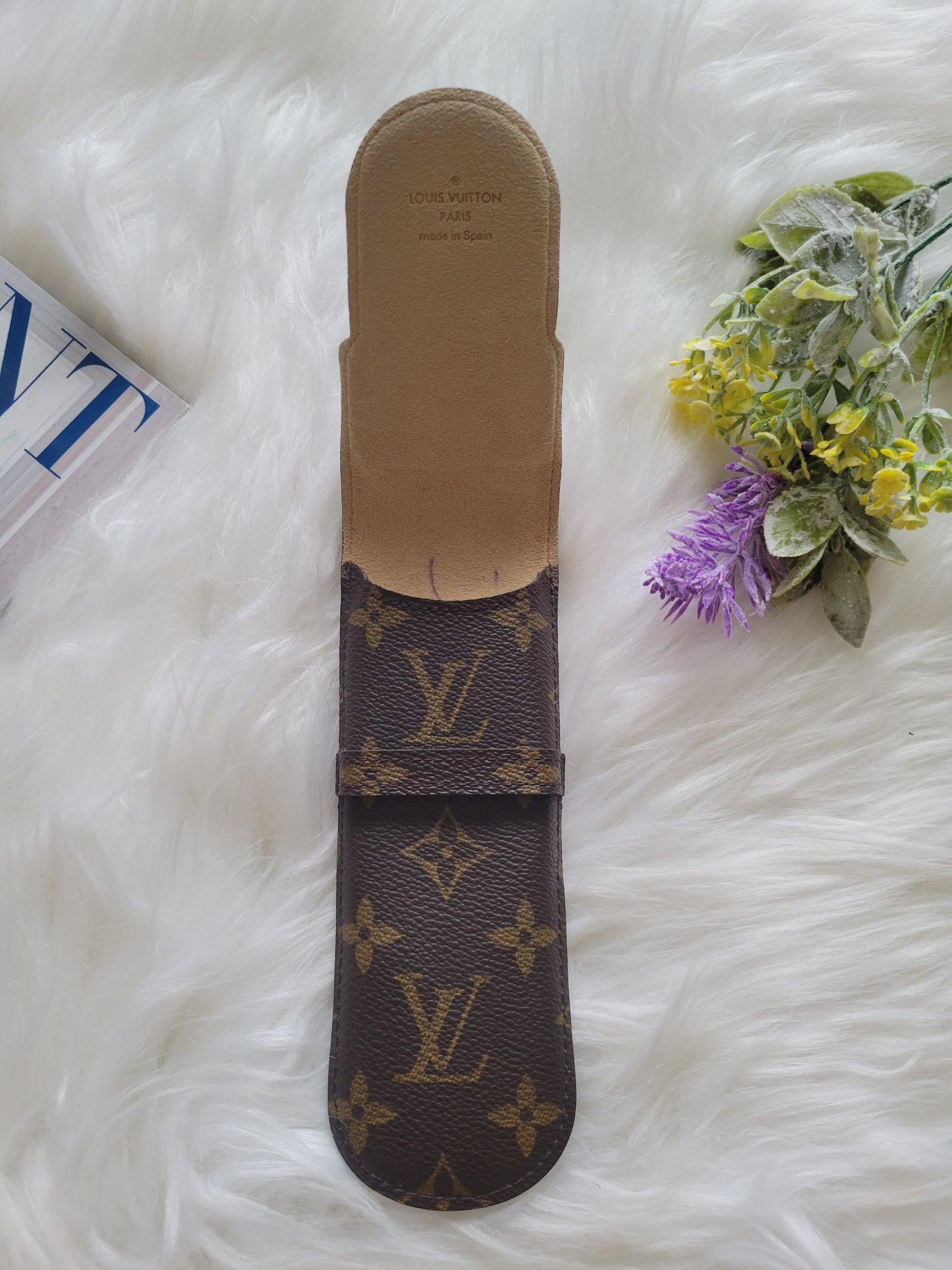 Louis Vuitton Etui Stylo Monogram Pen Pencil Case