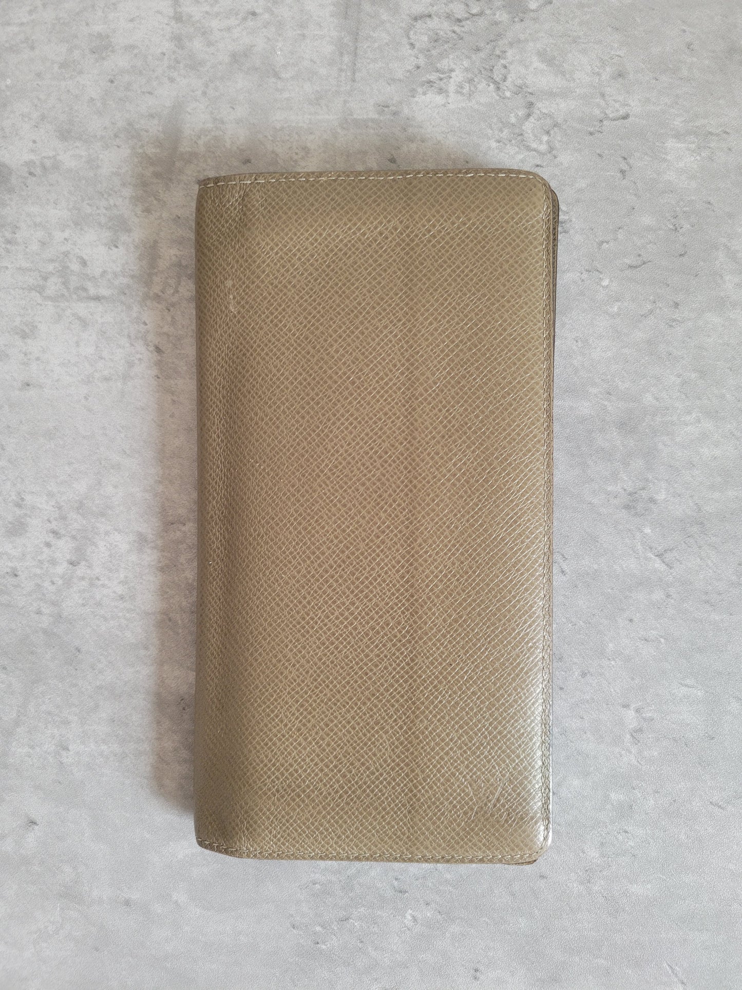 Louis Vuitton Taiga Leather Brazza Long Wallet