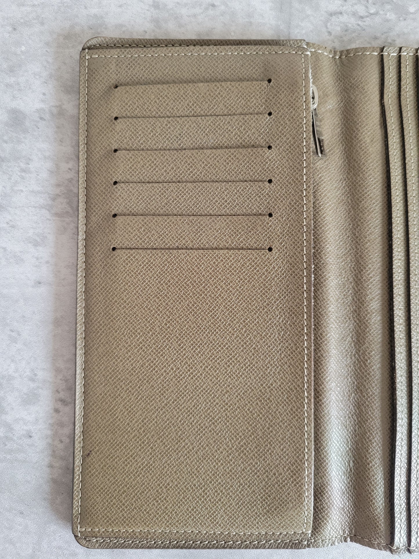 Louis Vuitton Taiga Leather Brazza Long Wallet