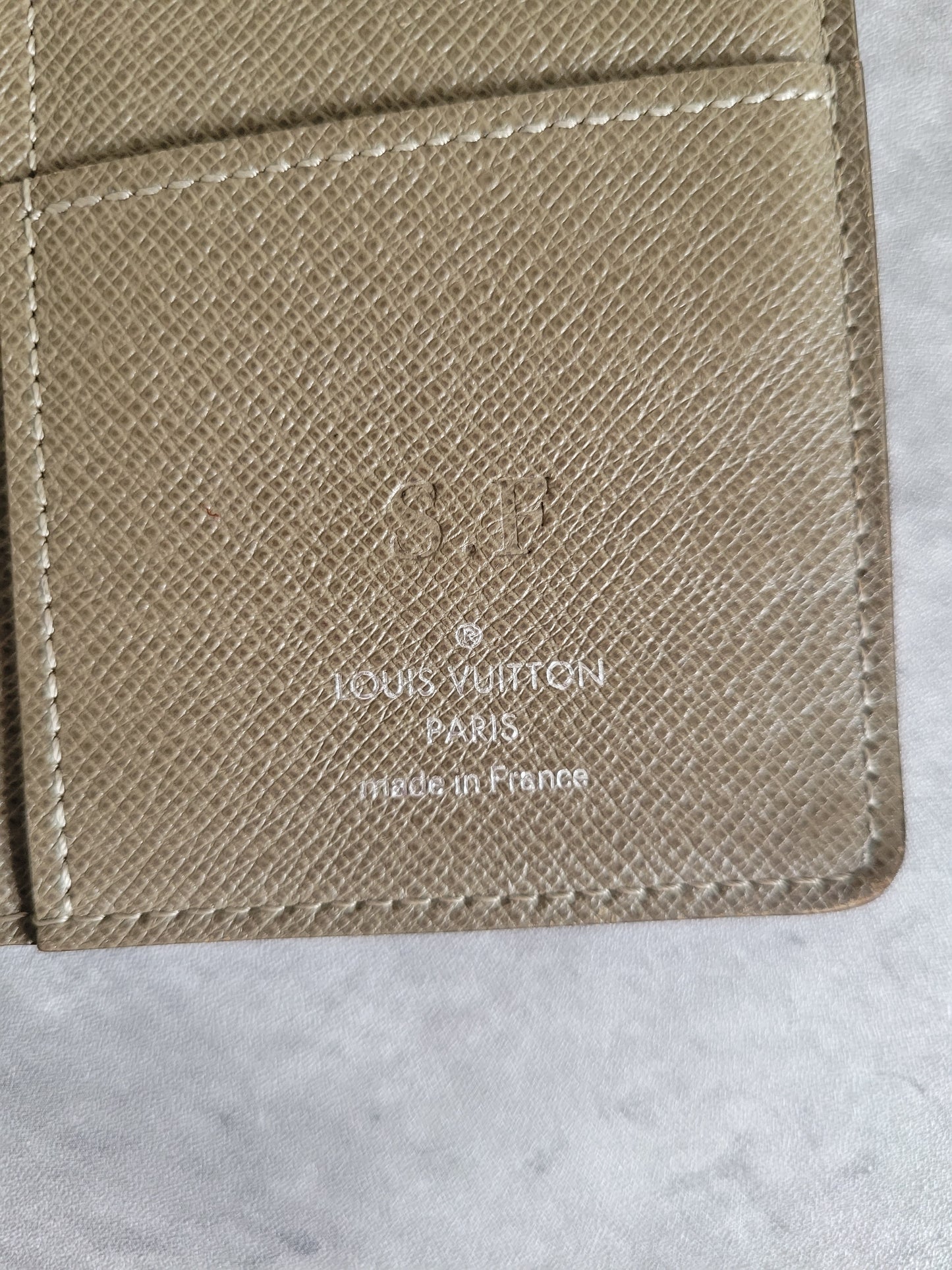 Louis Vuitton Taiga Leather Brazza Long Wallet