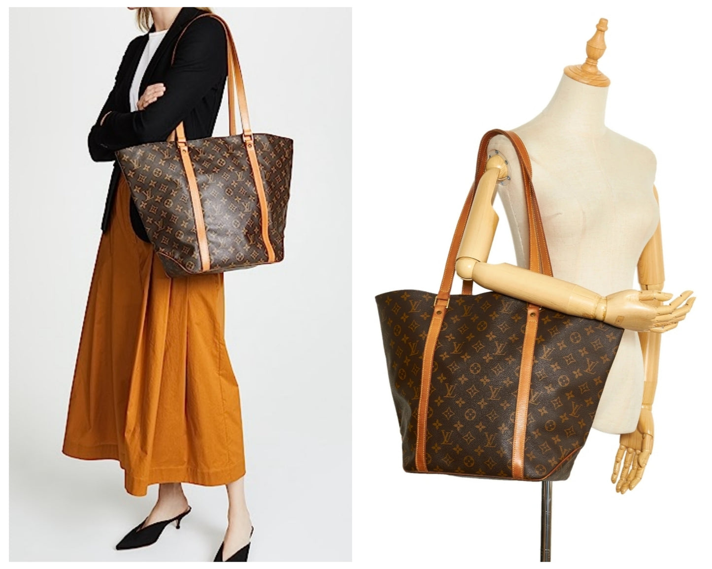 Louis Vuitton Sac Shopping MM Monogram Canvas Tote Bag
