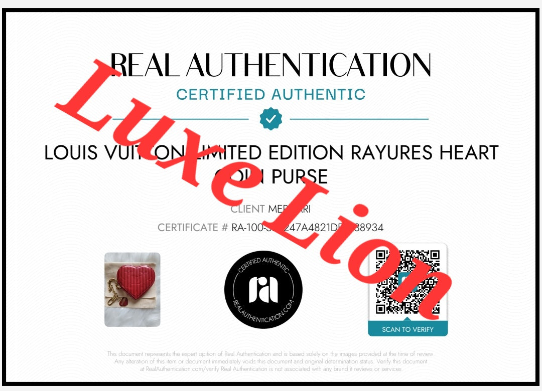 Louis Vuitton Limited Edition Rayures Heart Coin Purse