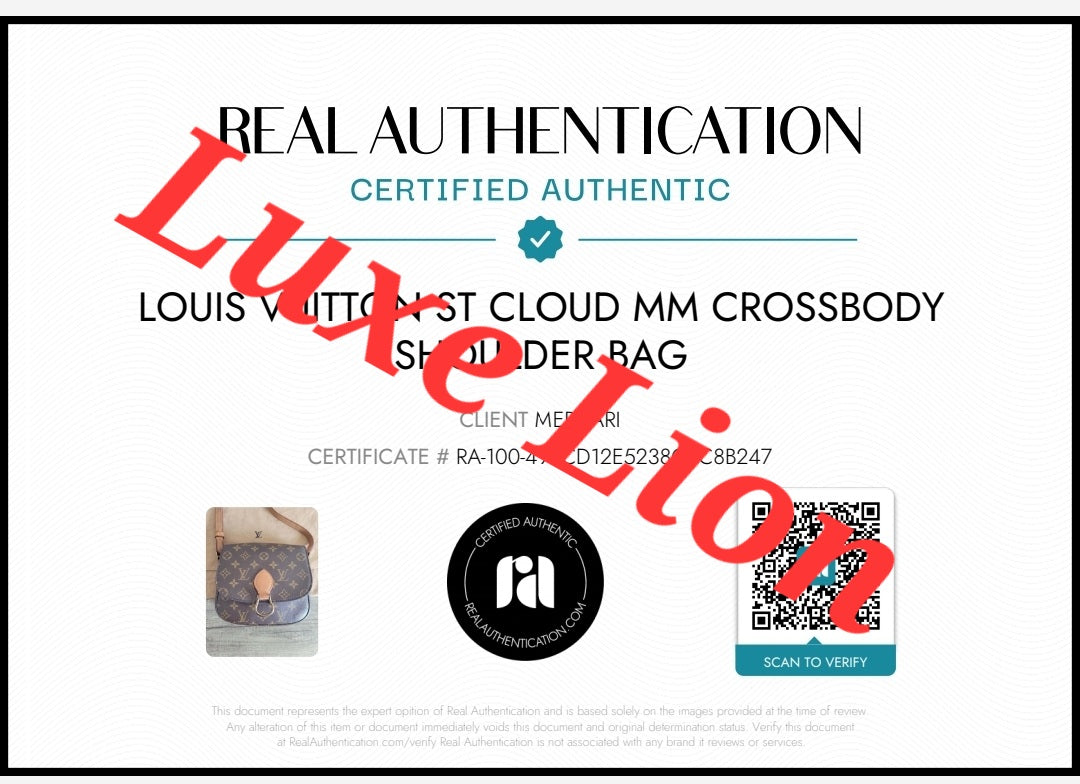 Louis Vuitton St Cloud MM Crossbody Shoulder Bag