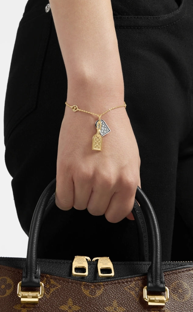 Louis Vuitton Two Tone Nanogram Bracelet