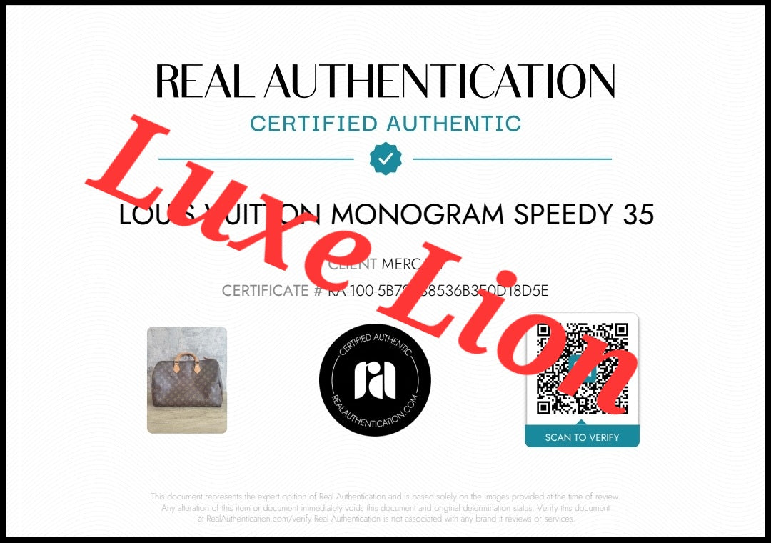 Louis Vuitton Monogram Speedy 35