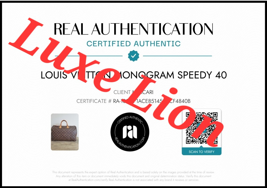 Louis Vuitton Monogram Speedy 40