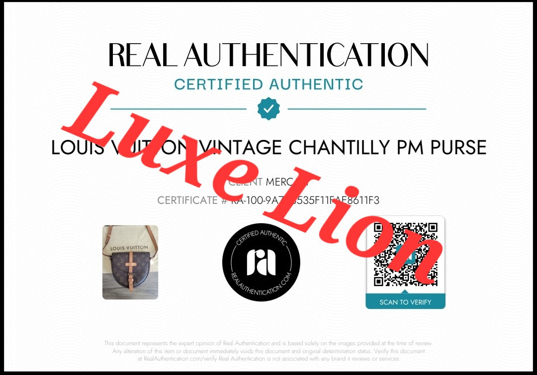 Louis Vuitton Vintage Chantilly PM Purse