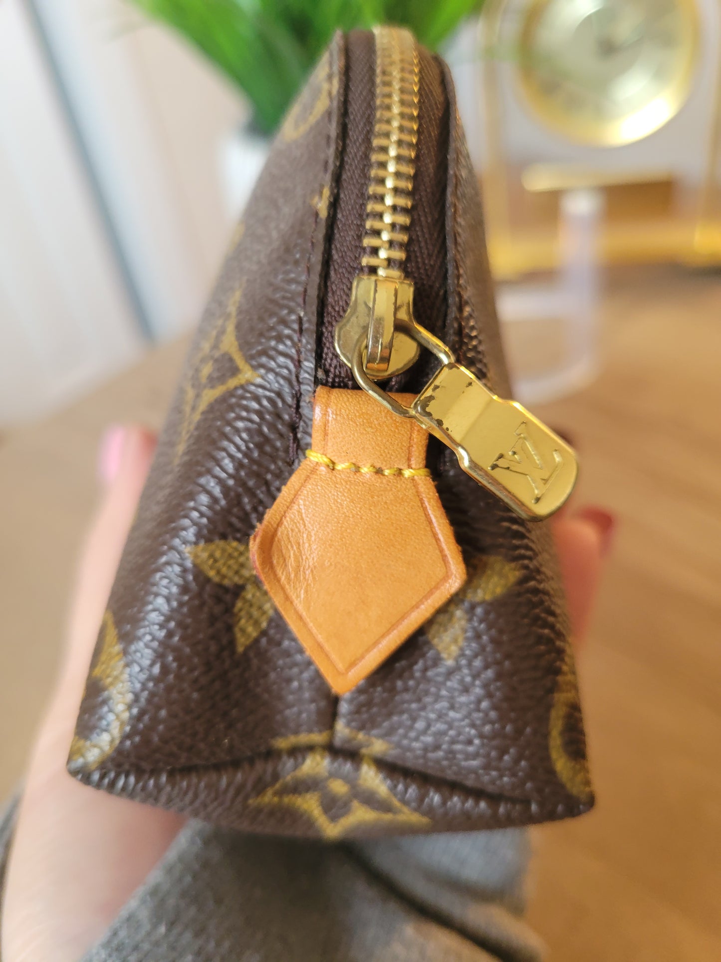 Louis Vuitton Monogram Pochette Cosmetic Bag Pouch