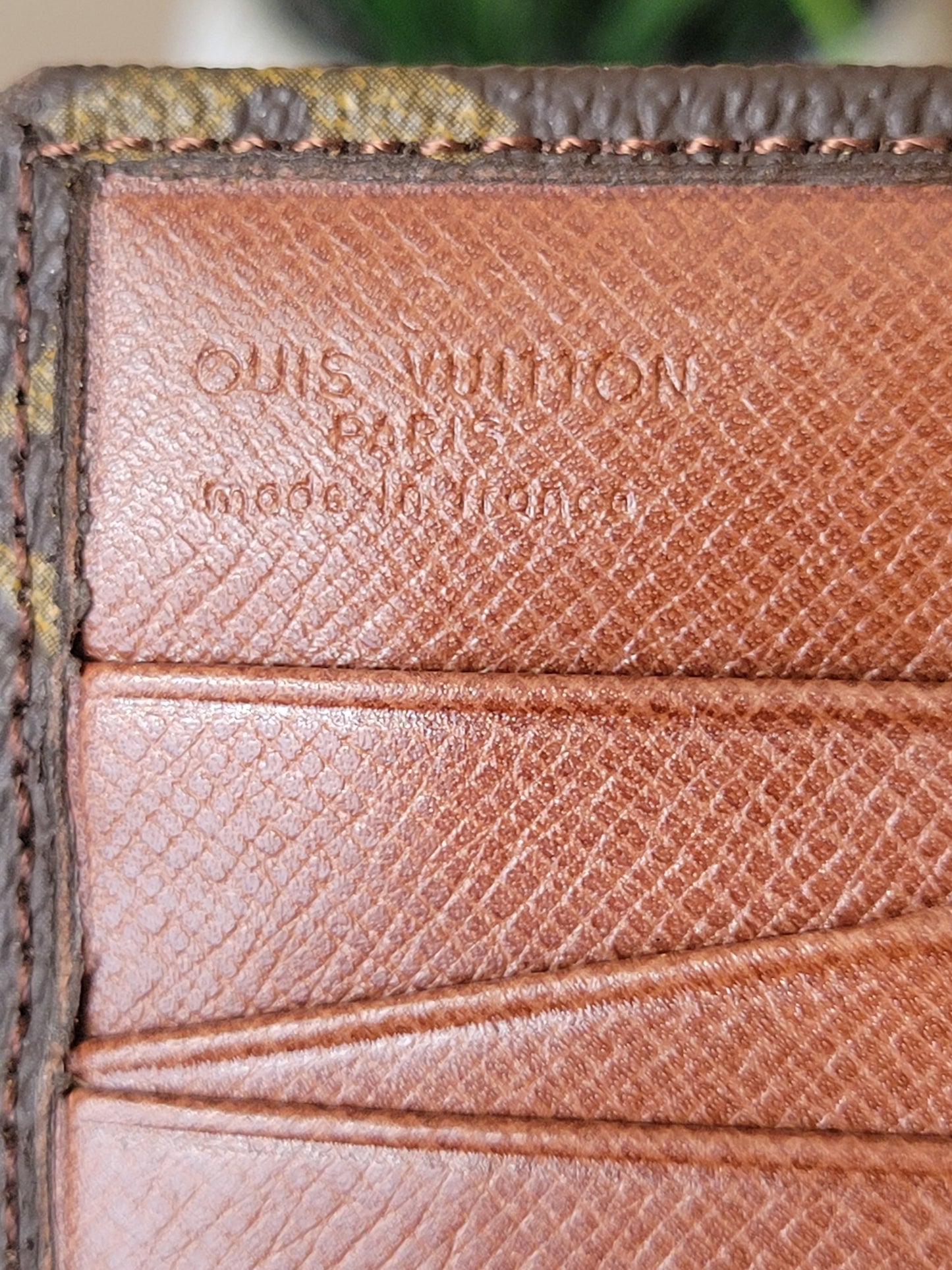 Vintage Louis Vuitton Monogram Portefeiulle Elise Trifold Wallet