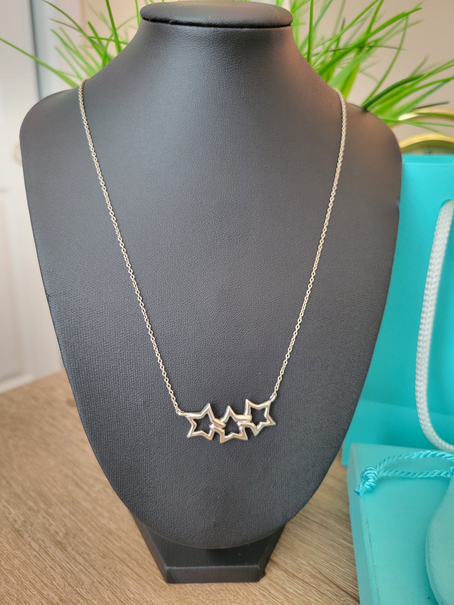 Tiffany & Co. Triple Star Pendant Necklace