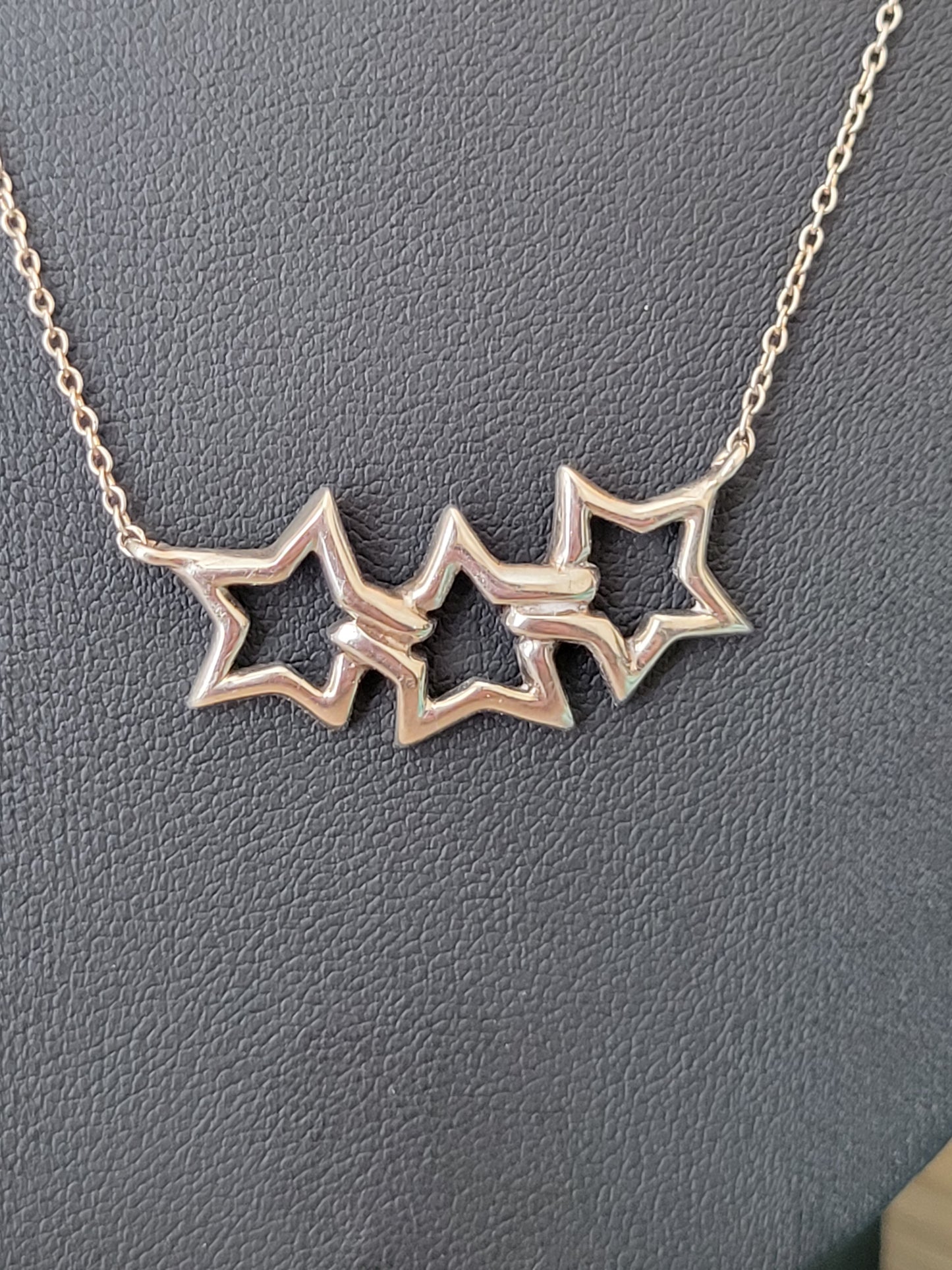 Tiffany & Co. Triple Star Pendant Necklace