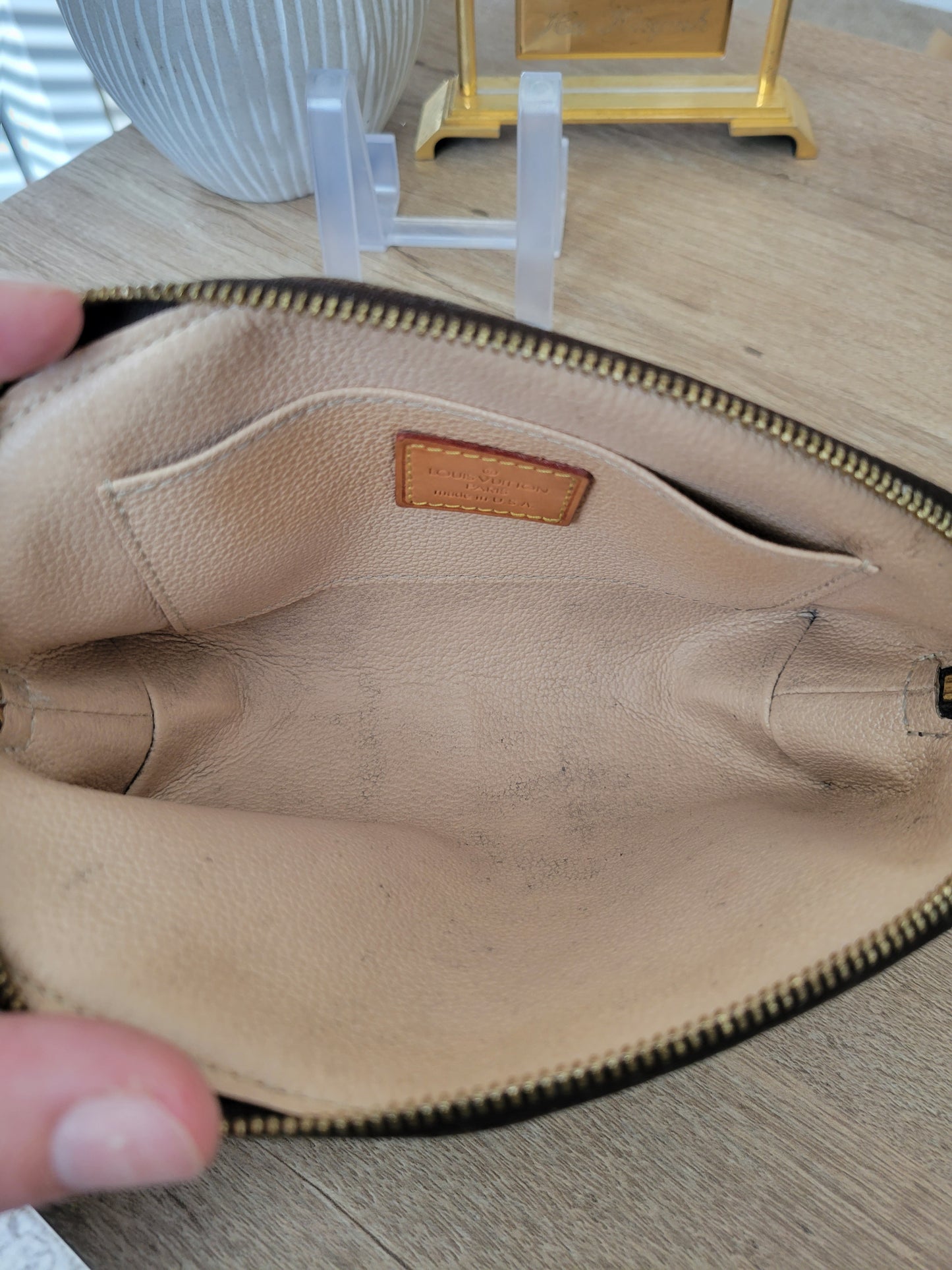 Louis Vuitton Monogram Pochette Cosmetic Bag Pouch