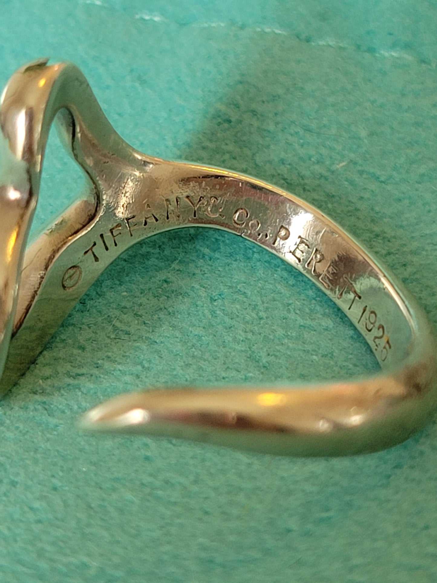 Tiffany & Co. Elsa Peretti Open Heart Ring Size 7/8