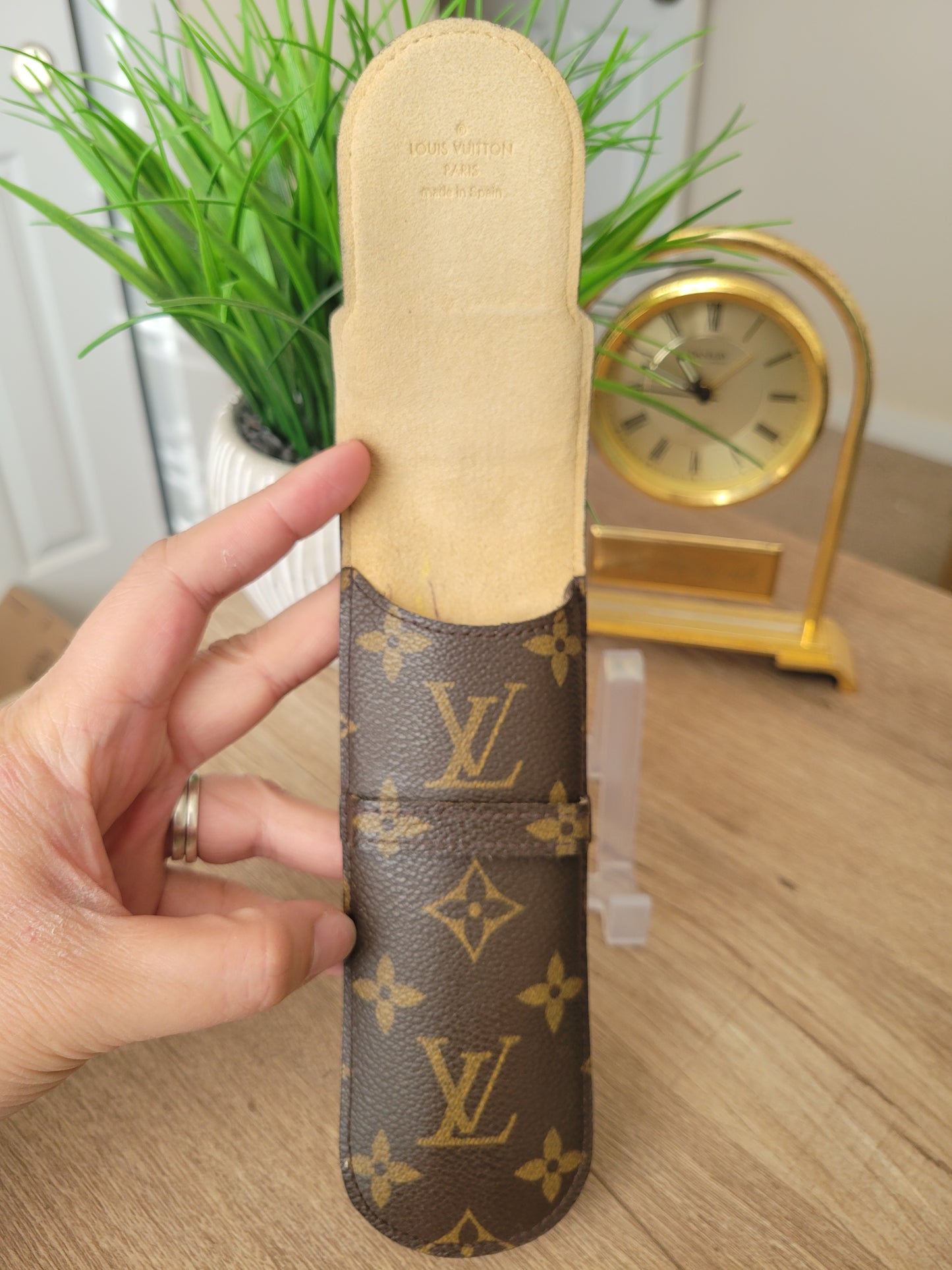 Louis Vuitton Etui Stylo Monogram Pen Pencil Case