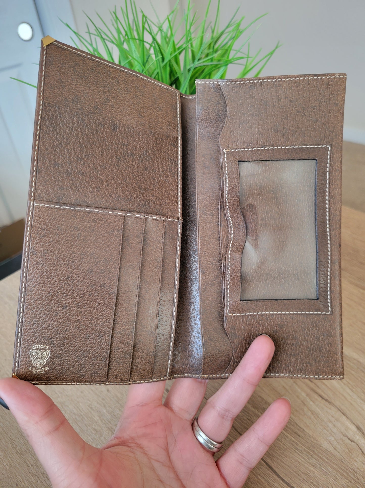 Vintage Gucci GG Monogram Long Wallet