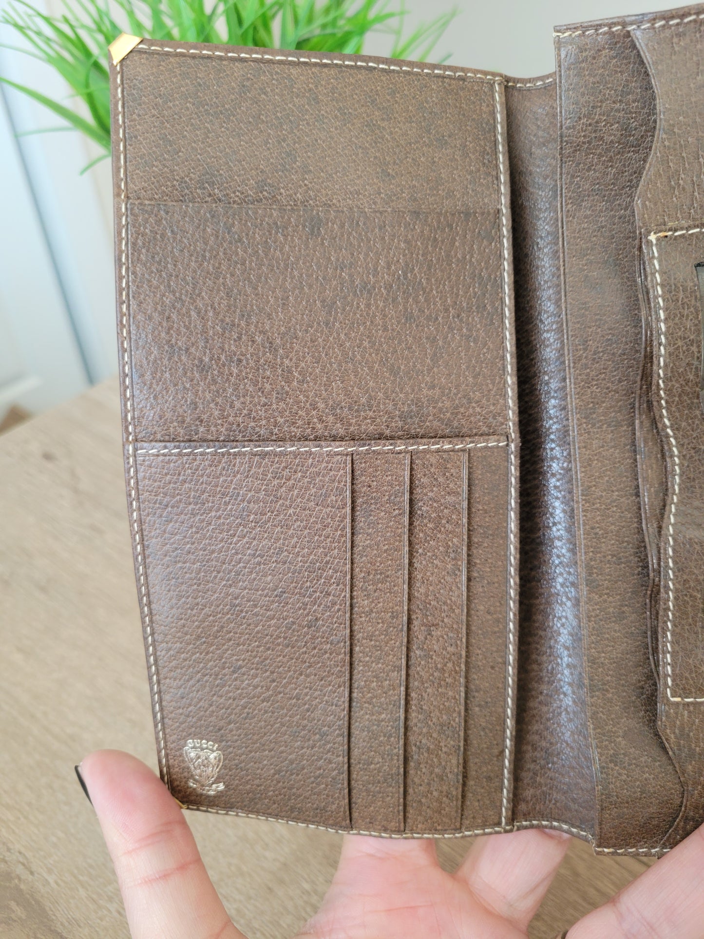 Vintage Gucci GG Monogram Long Wallet