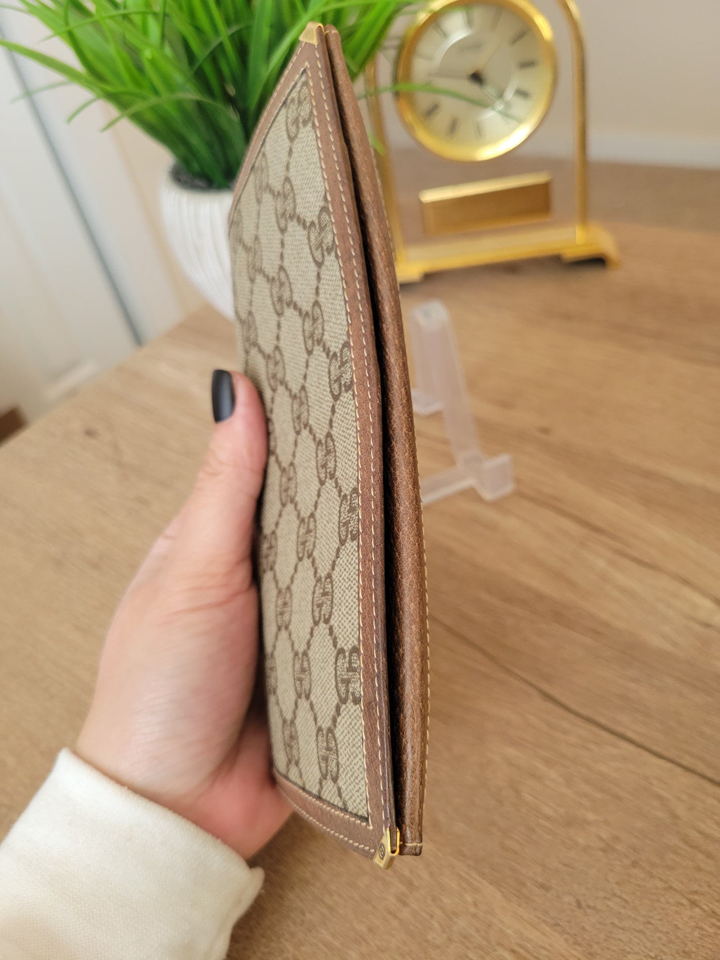 Vintage Gucci GG Monogram Long Wallet