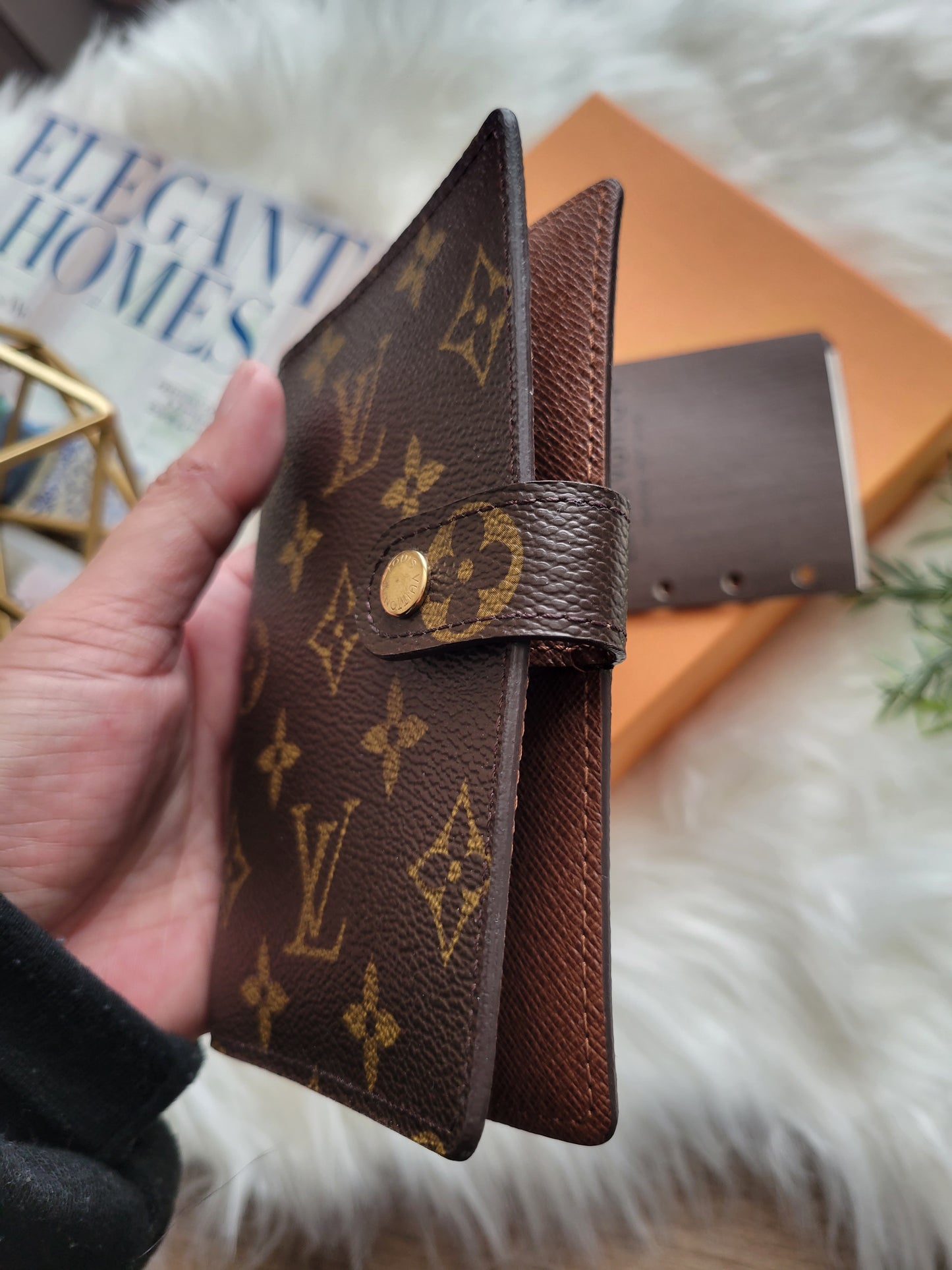 LIKE NEW Louis Vuitton Monogram Small Ring Agenda PM
