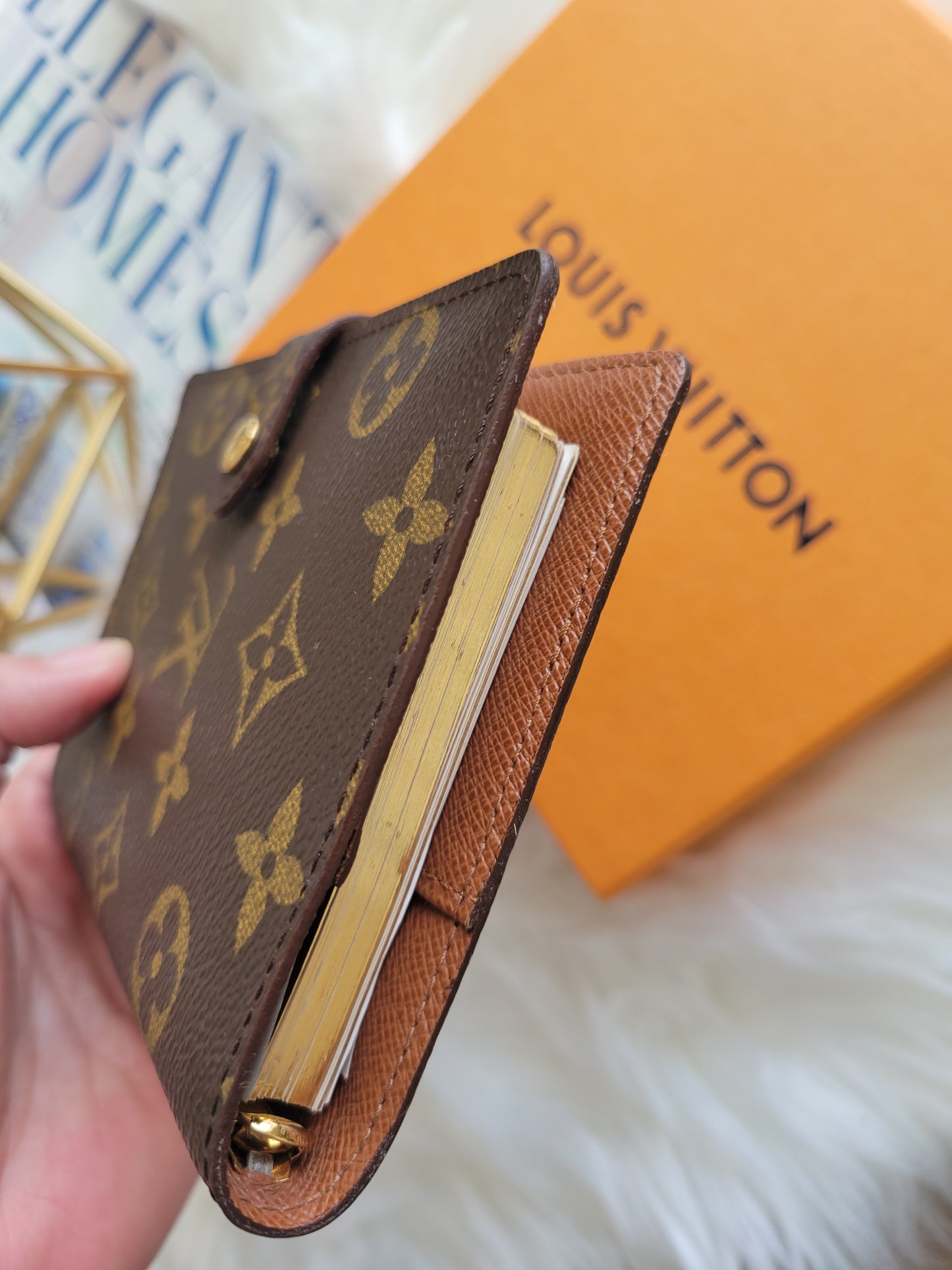 Like New Louis Vuitton Monogram Small Ring PM Agenda