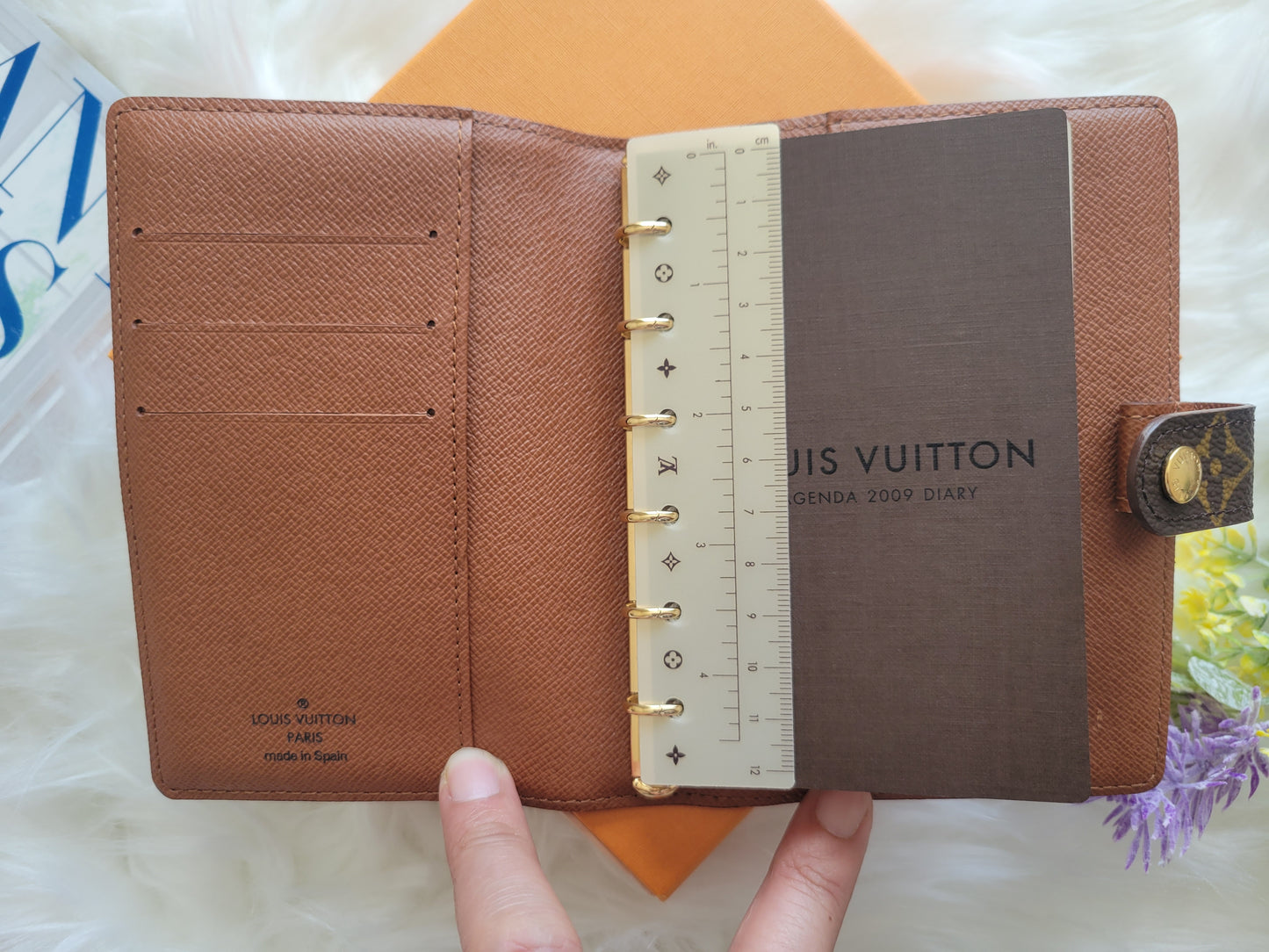 Like New Louis Vuitton Monogram Small Ring PM Agenda