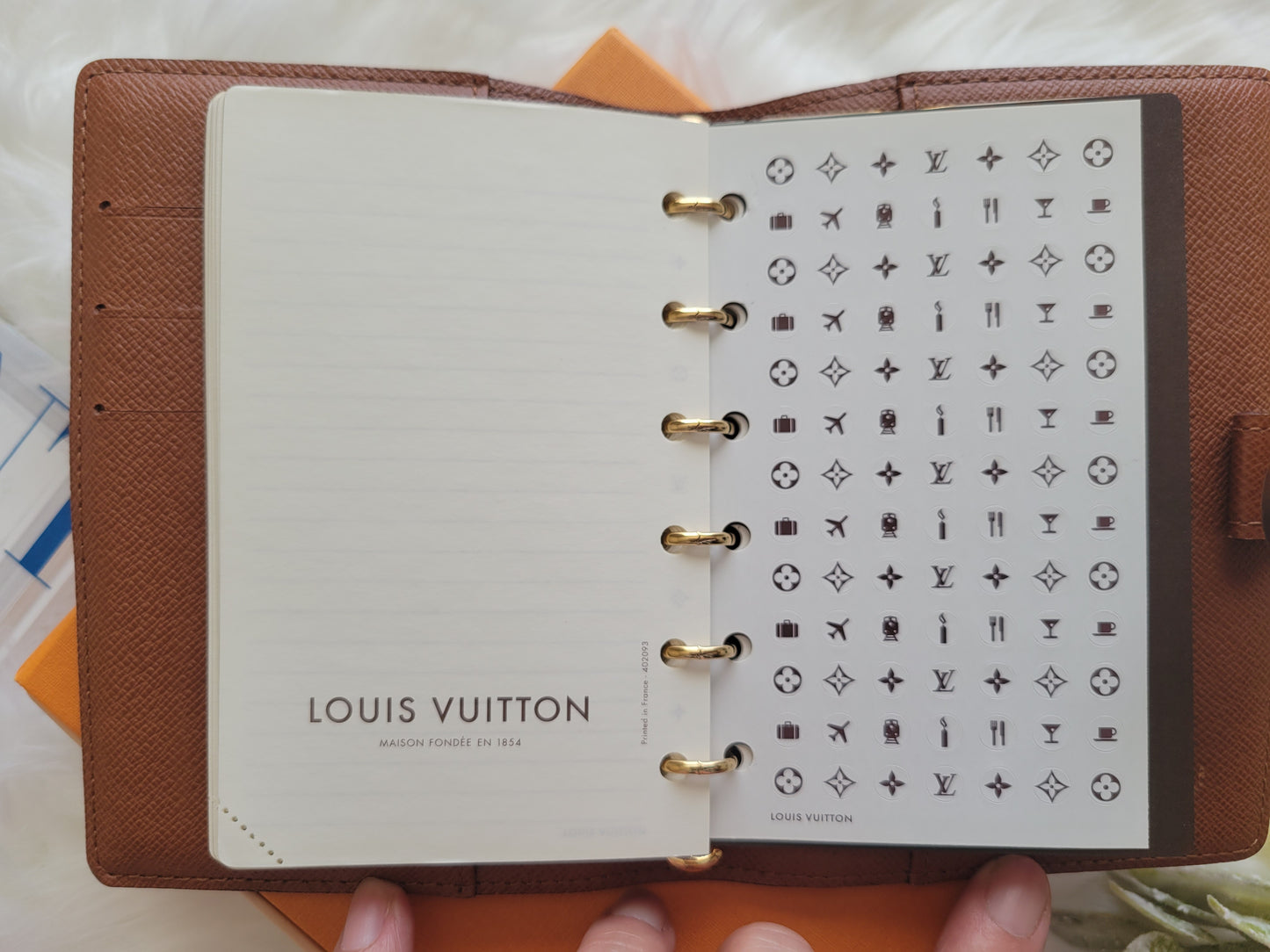 Like New Louis Vuitton Monogram Small Ring PM Agenda