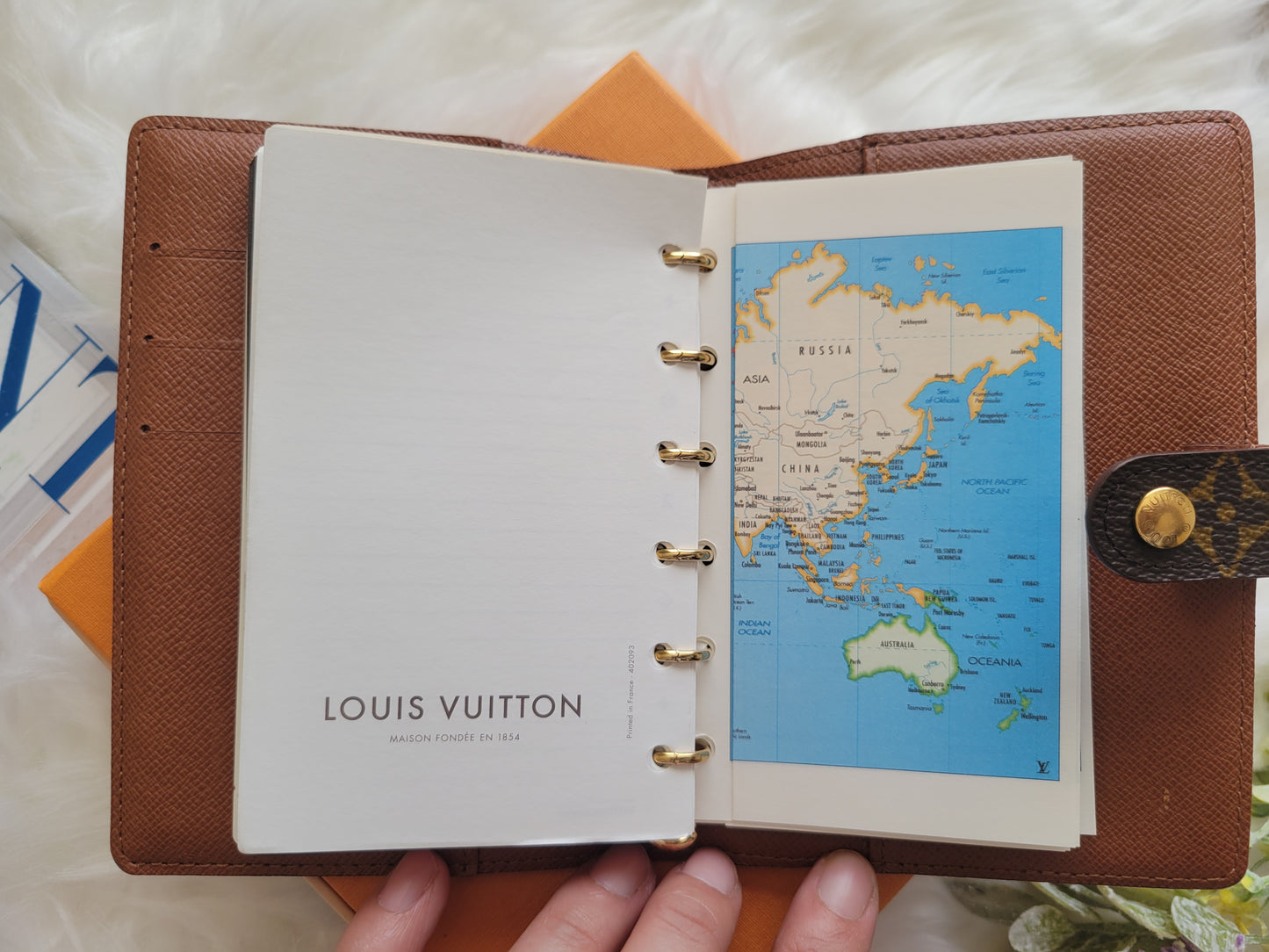 Like New Louis Vuitton Monogram Small Ring PM Agenda