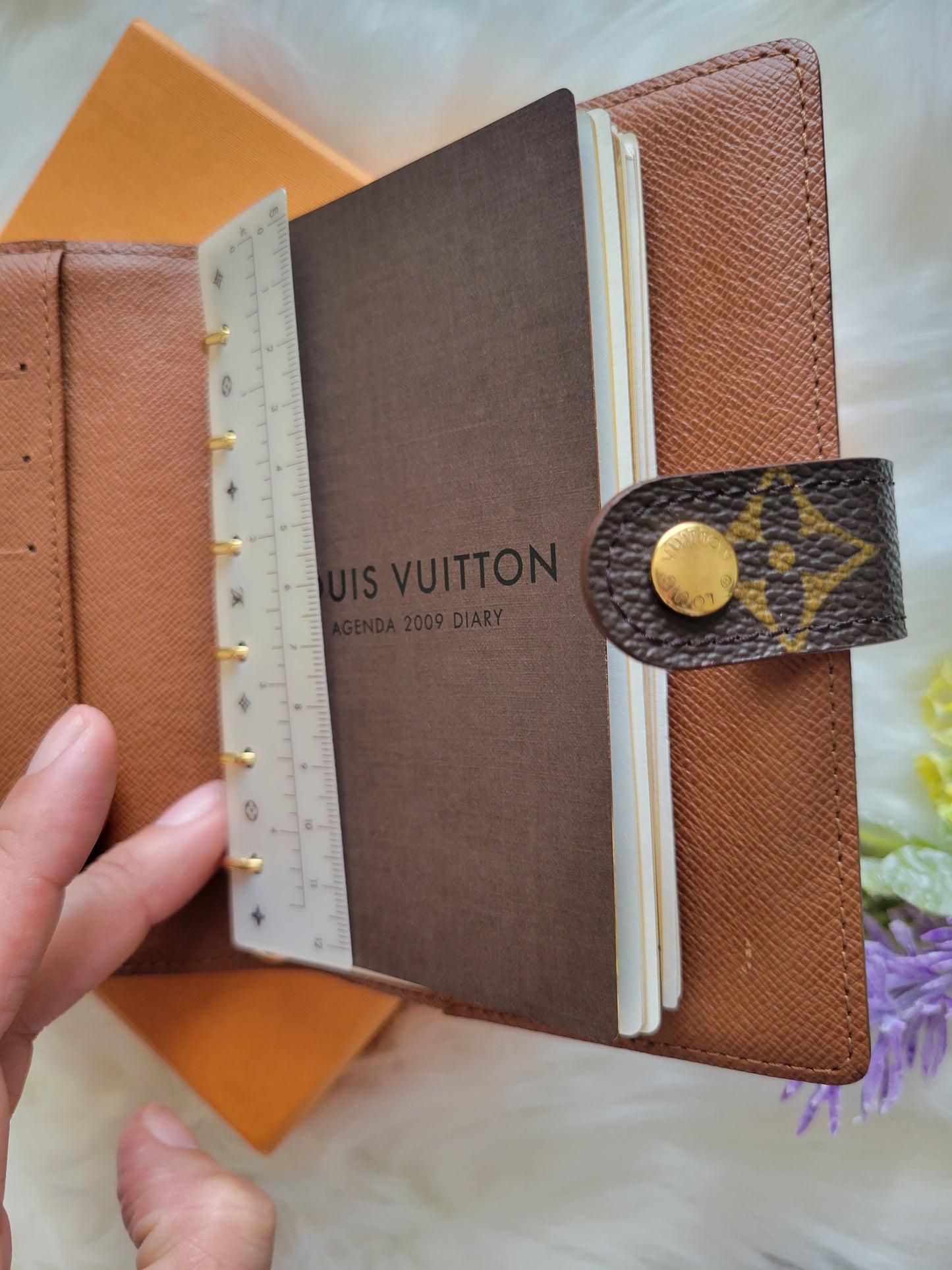 Like New Louis Vuitton Monogram Small Ring PM Agenda