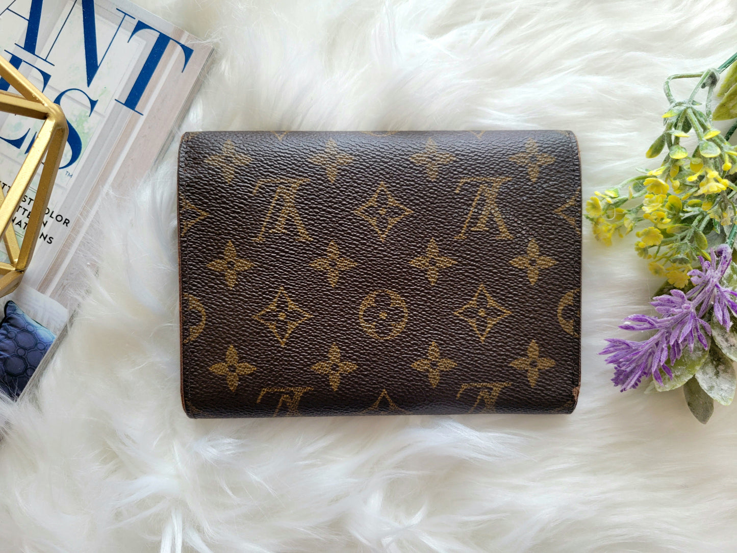 Louis Vuitton Monogram Porte Tresor Etui Papiers Passport Trifold Wallet