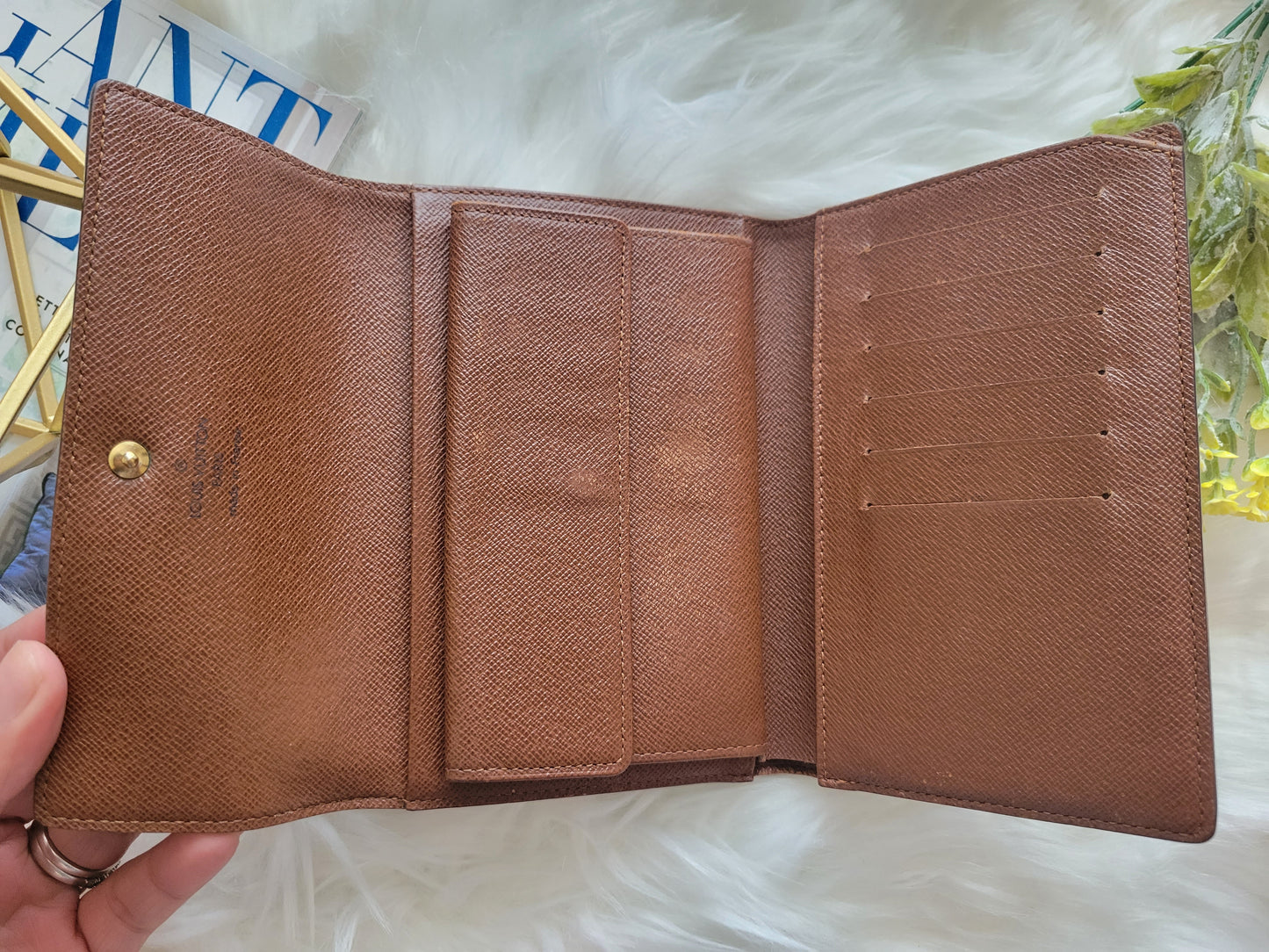 Louis Vuitton Monogram Porte Tresor Etui Papiers Passport Trifold Wallet