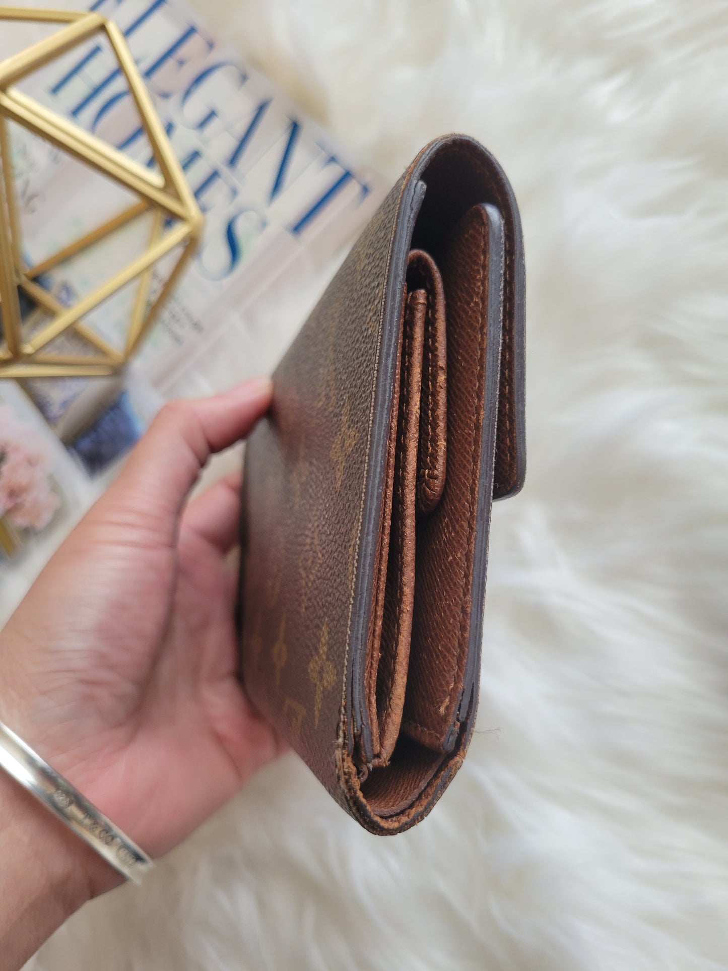 Louis Vuitton Monogram Porte Tresor Etui Papiers Passport Trifold Wallet