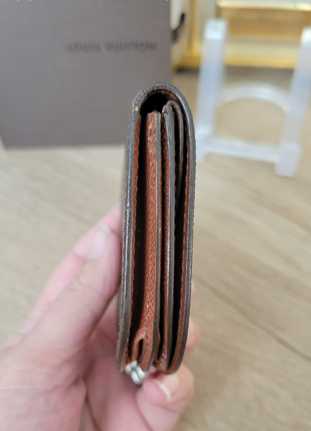 Vintage Louis Vuitton Monogram Porte Monnaie Gousset Coin Purse