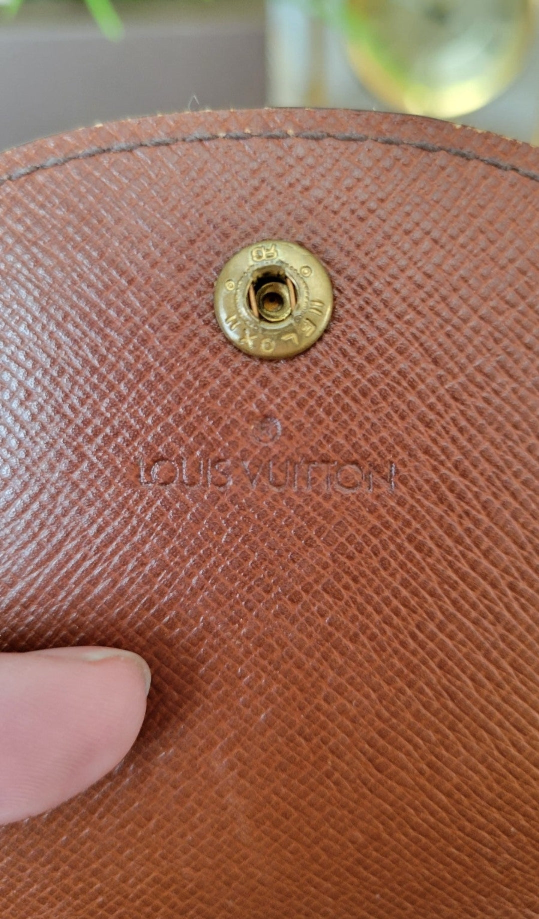 Vintage Louis Vuitton Monogram Porte Monnaie Gousset Coin Purse
