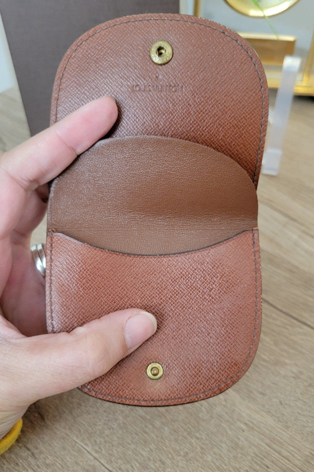 Vintage Louis Vuitton Monogram Porte Monnaie Gousset Coin Purse
