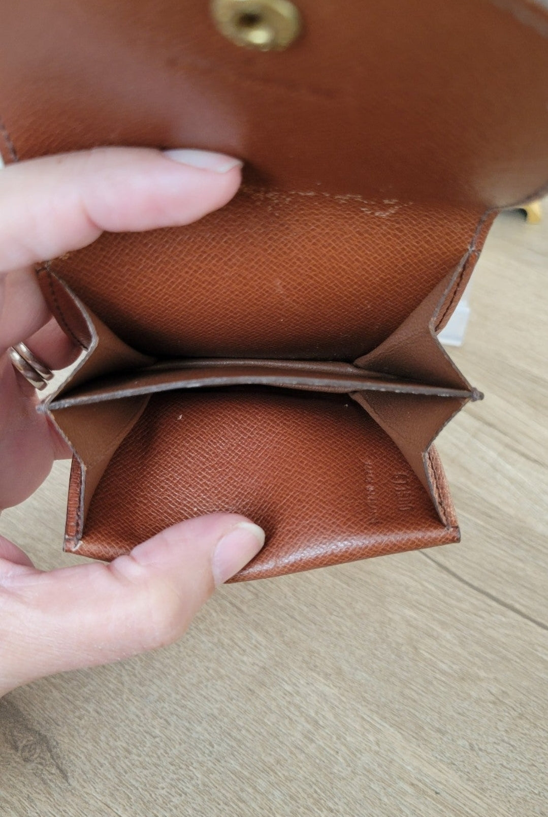 Vintage Louis Vuitton Monogram Porte Monnaie Gousset Coin Purse