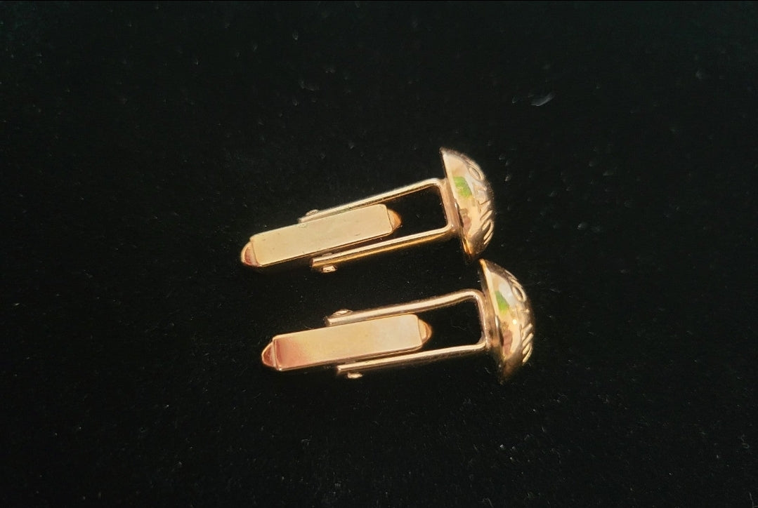 Vintage Louis Vuitton Bouton de Manchette Cufflinks w/ Case