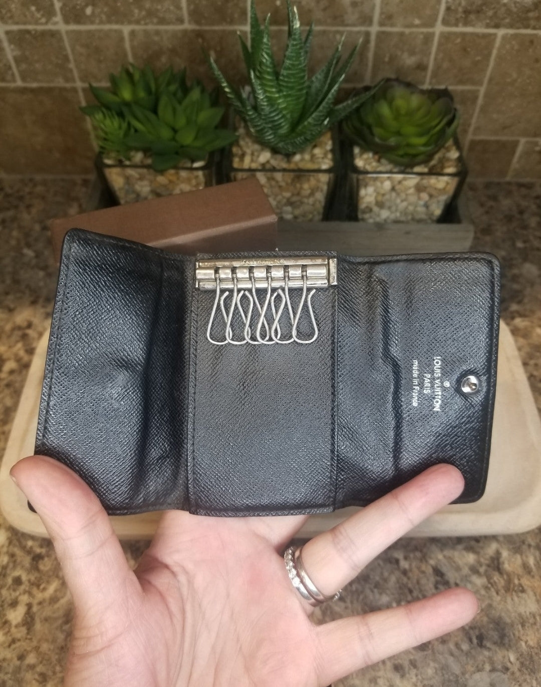 Louis Vuitton Damier Graphite Multicles Key Case