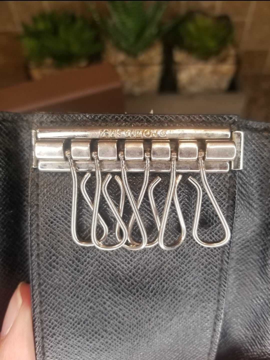 Louis Vuitton Damier Graphite Multicles Key Case