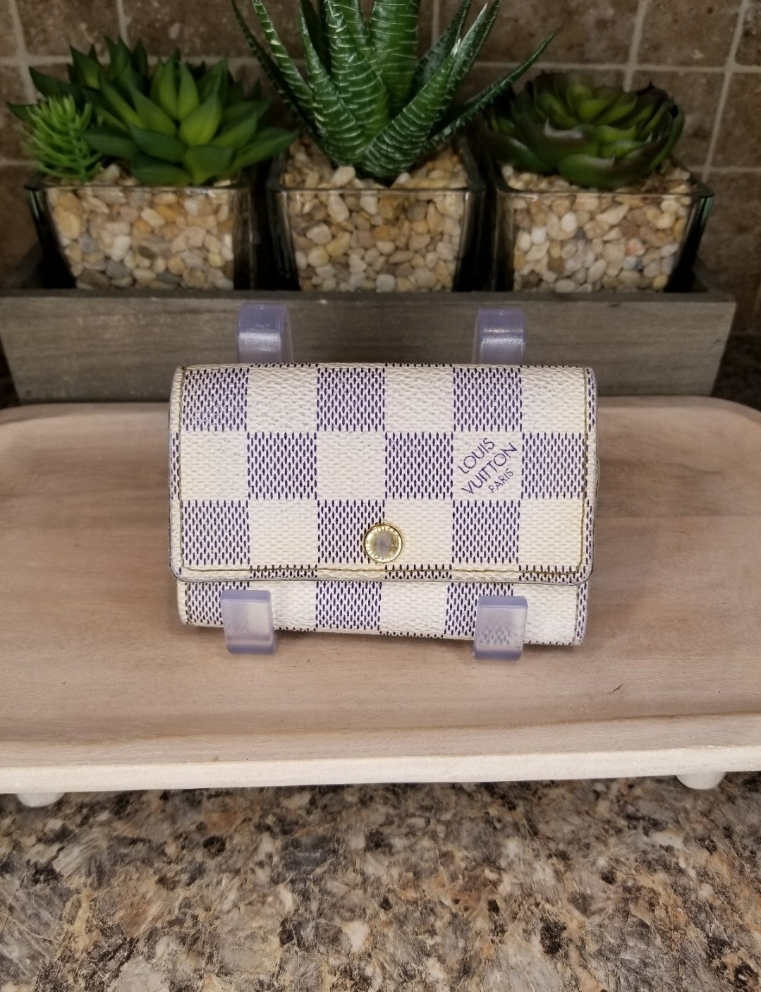 Louis Vuitton Damier Azur Multicles 6 Key Holder