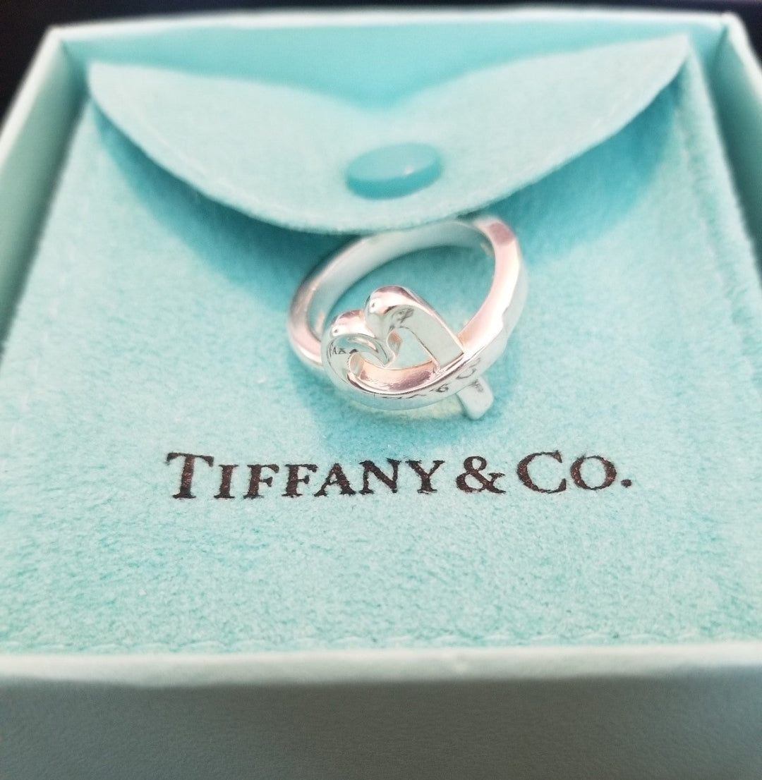 Tiffany & Co. Paloma Picasso Loving Heart Sterling Silver Ring