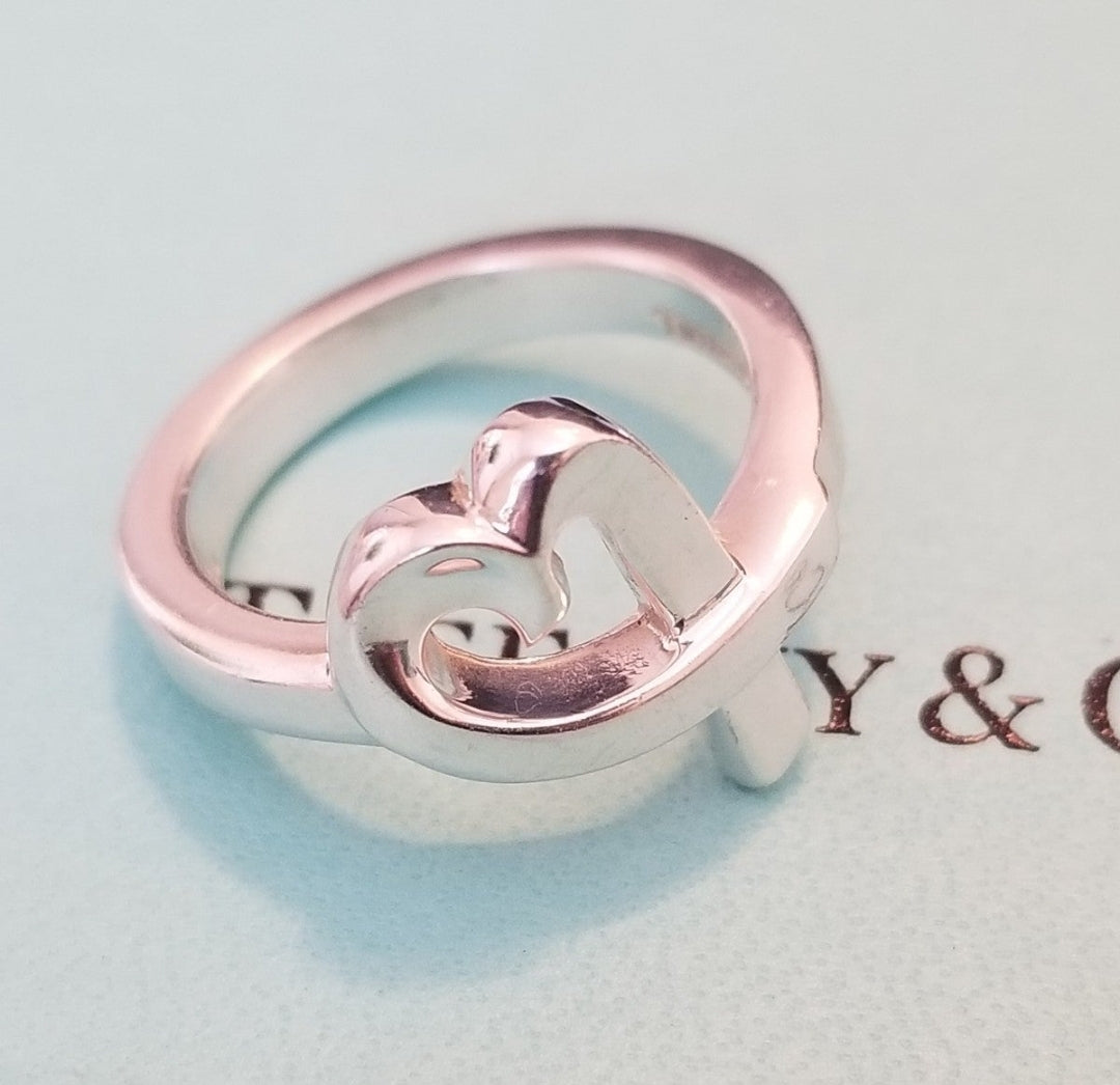 Tiffany & Co. Paloma Picasso Loving Heart Sterling Silver Ring